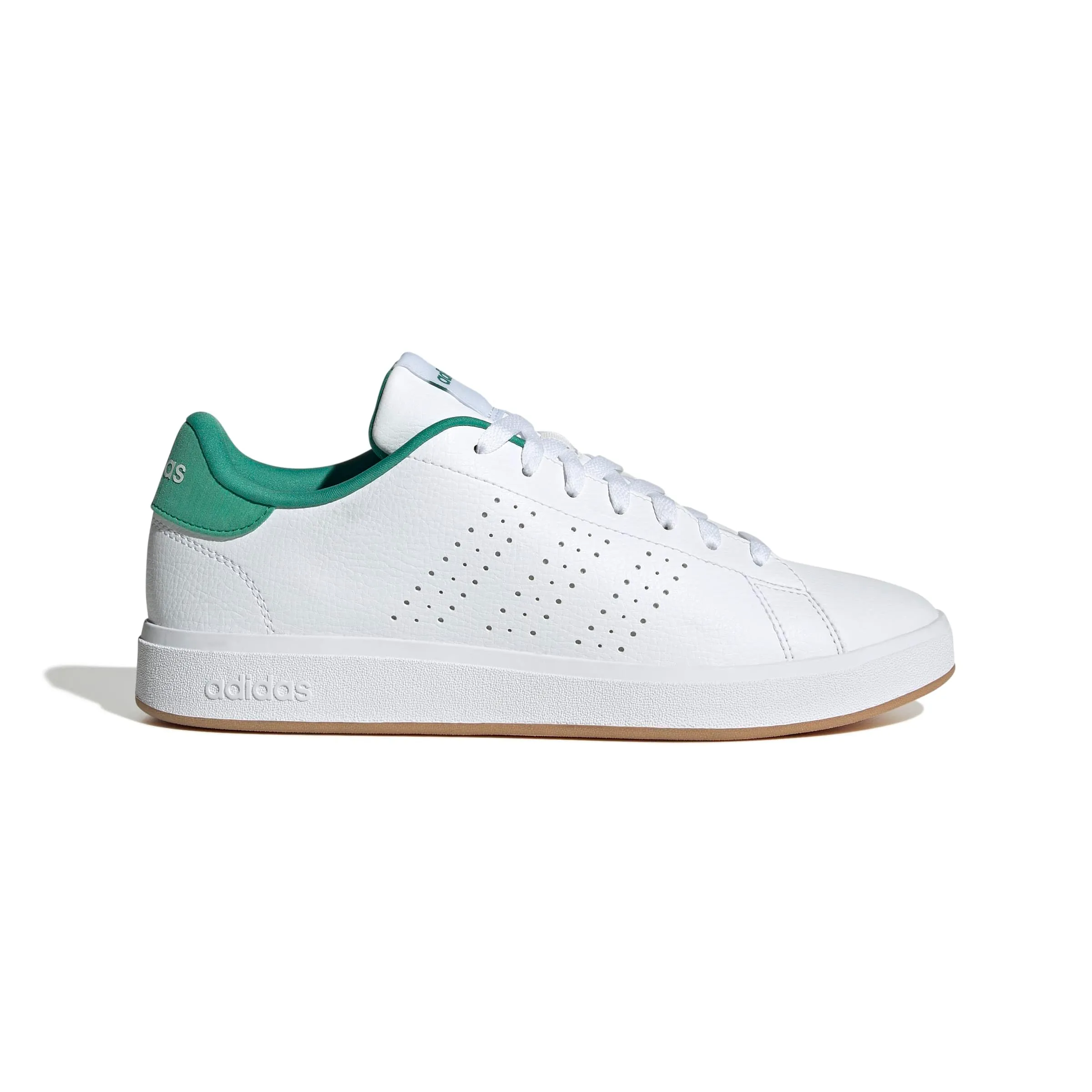 Adidas Uomo Advantage Base 2.0 Shoes, Ftwr White/Ftwr White/Semi Court Green, 36 2/3 EU - immagine 2