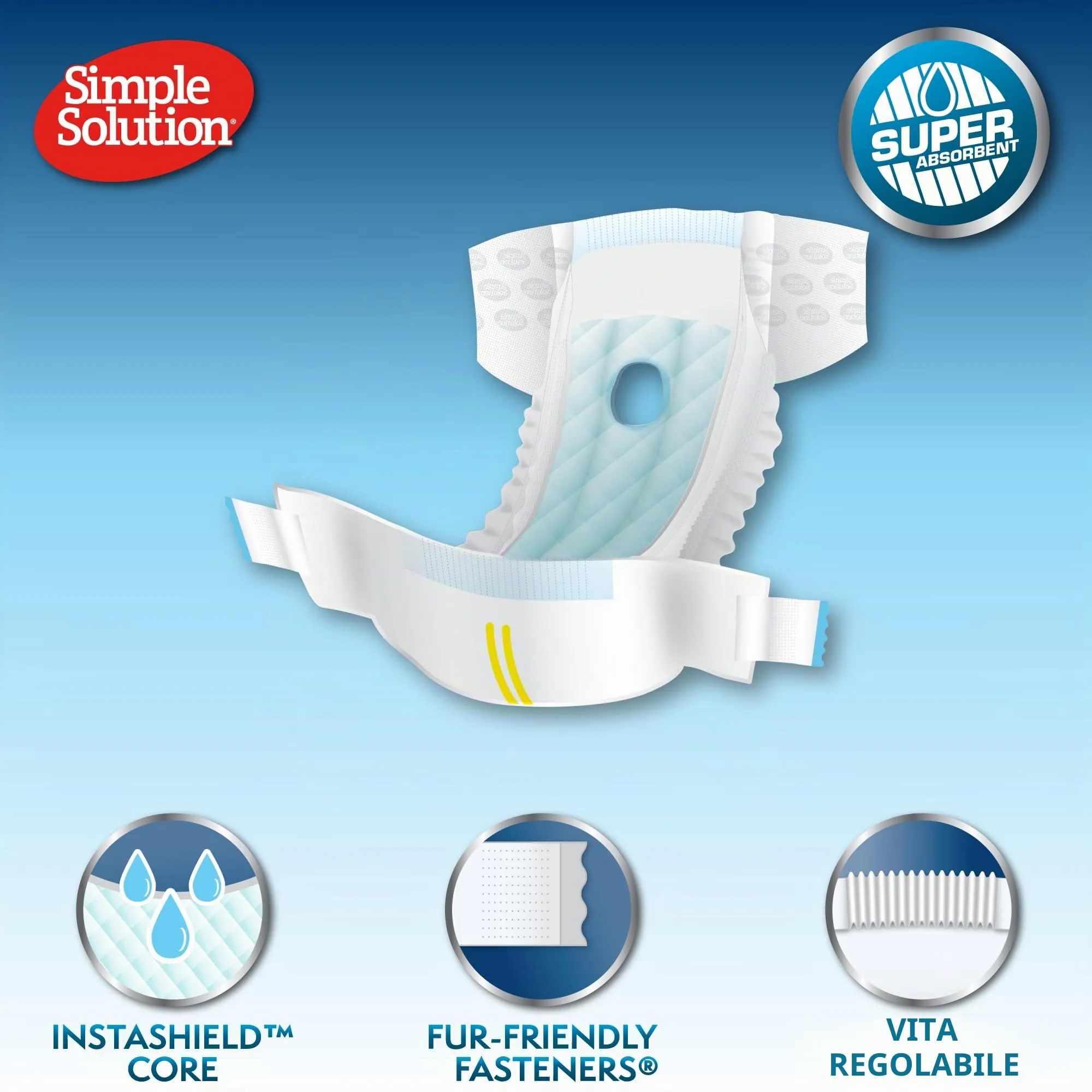 Simple Solution Pannolini Monouso Cani Femmina L 12 pz - immagine 2