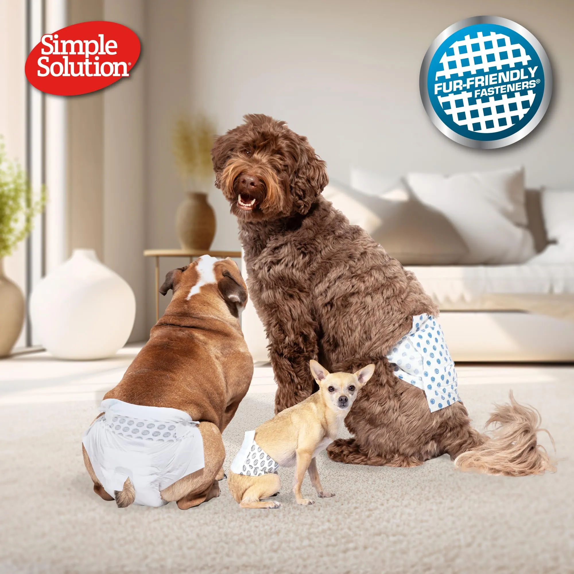 Simple Solution Pannolini Monouso Cani Femmina M - 12 pz - immagine 3