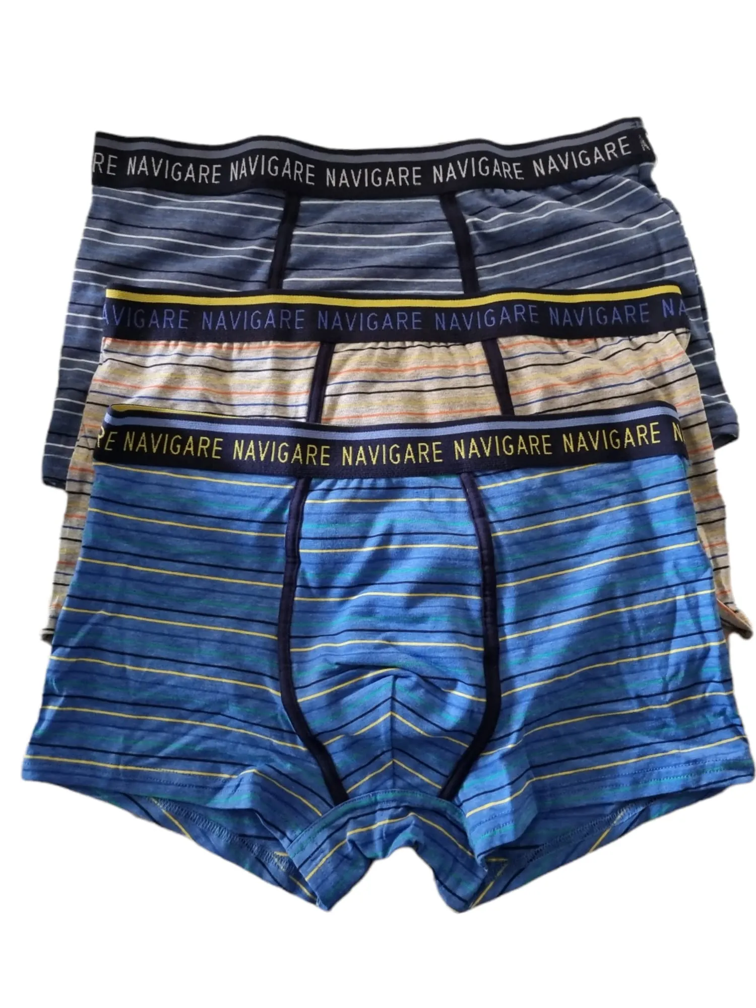 Navigare Boxer Uomo Fantasia e in Cotone qualità E Materiali Garantiti da Un Marchio Leader nel Settore Confezione da 6 PZ (XL, 1082 Grigio Blu Jeans) - immagine 2