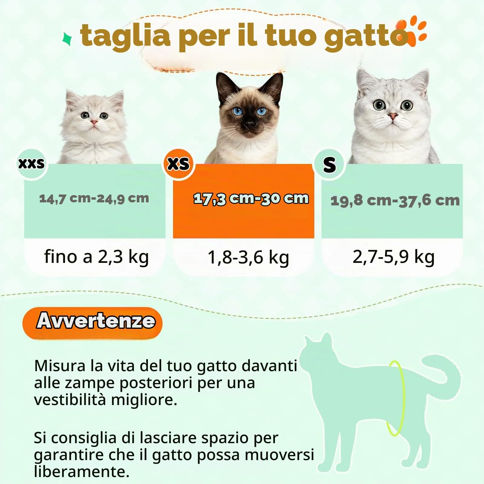 MICOOYO Pannolini usa e getta per gatti e gatti, super assorbenti per gatti di piccola taglia, cani femminili, pannolini usa e getta per gatti femminili in calore (arancione, S) - immagine 3