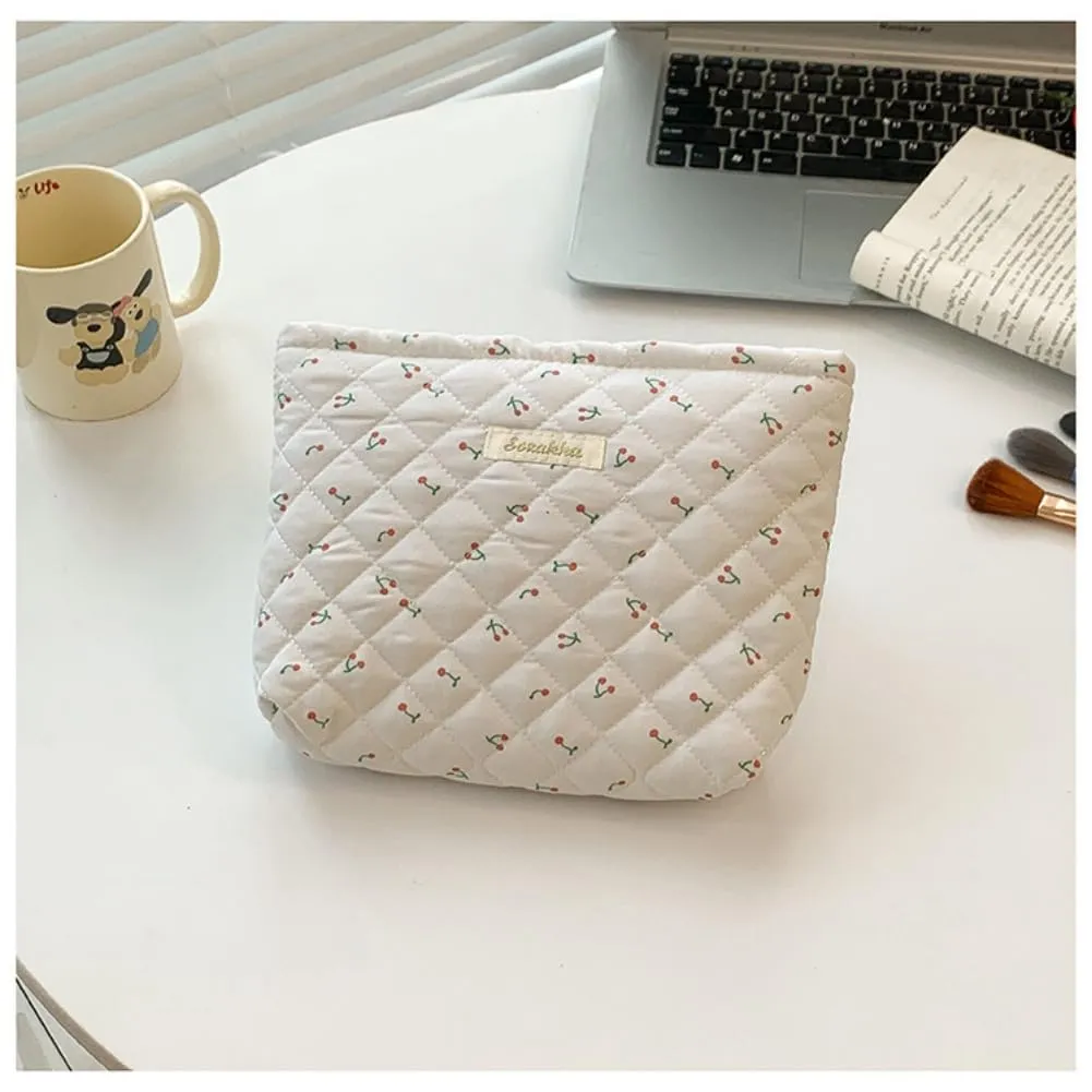 Aucuu Borsa da Toilette da Viaggio, Beauty Case da Viaggio, Borsa da Viaggio, Borsa Trucco Floreale, Trucco Pochette da Toilette, Trousse Trucchi Organizer per Cosmetici, per Donne e Ragazze - immagine 7