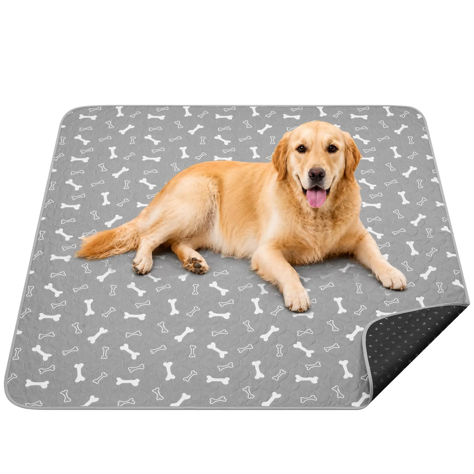 Baodan Cuscinetti lavabili per cani, grandi, confezione da 2 pezzi, 91,4 x 121,9 cm, lavabili, impermeabili, riutilizzabili, ad assorbimento rapido, per addestramento al vasino, cuscinetti per parto - immagine 1