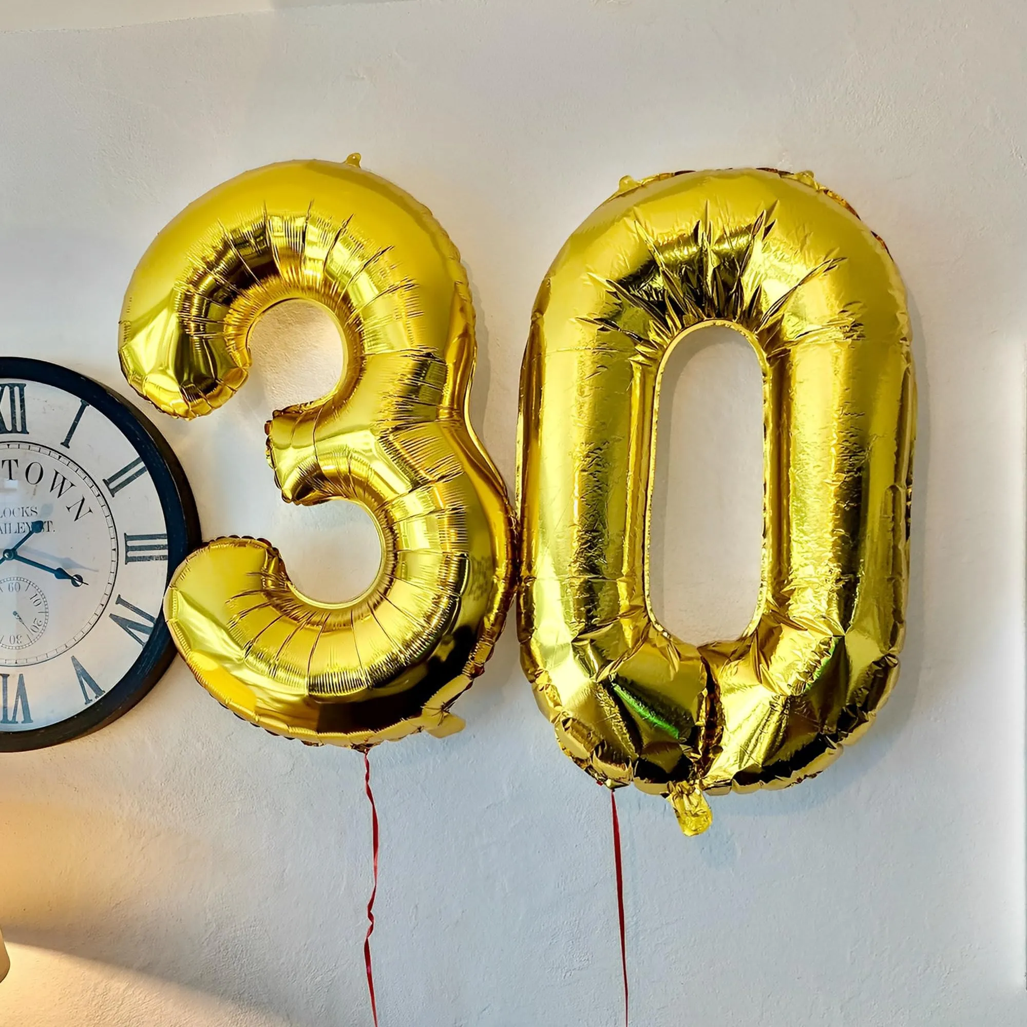 FUNFEST Palloncini 10° Compleanno Oro – Numeri 1 e 0 Giganti (100cm) - immagine 3