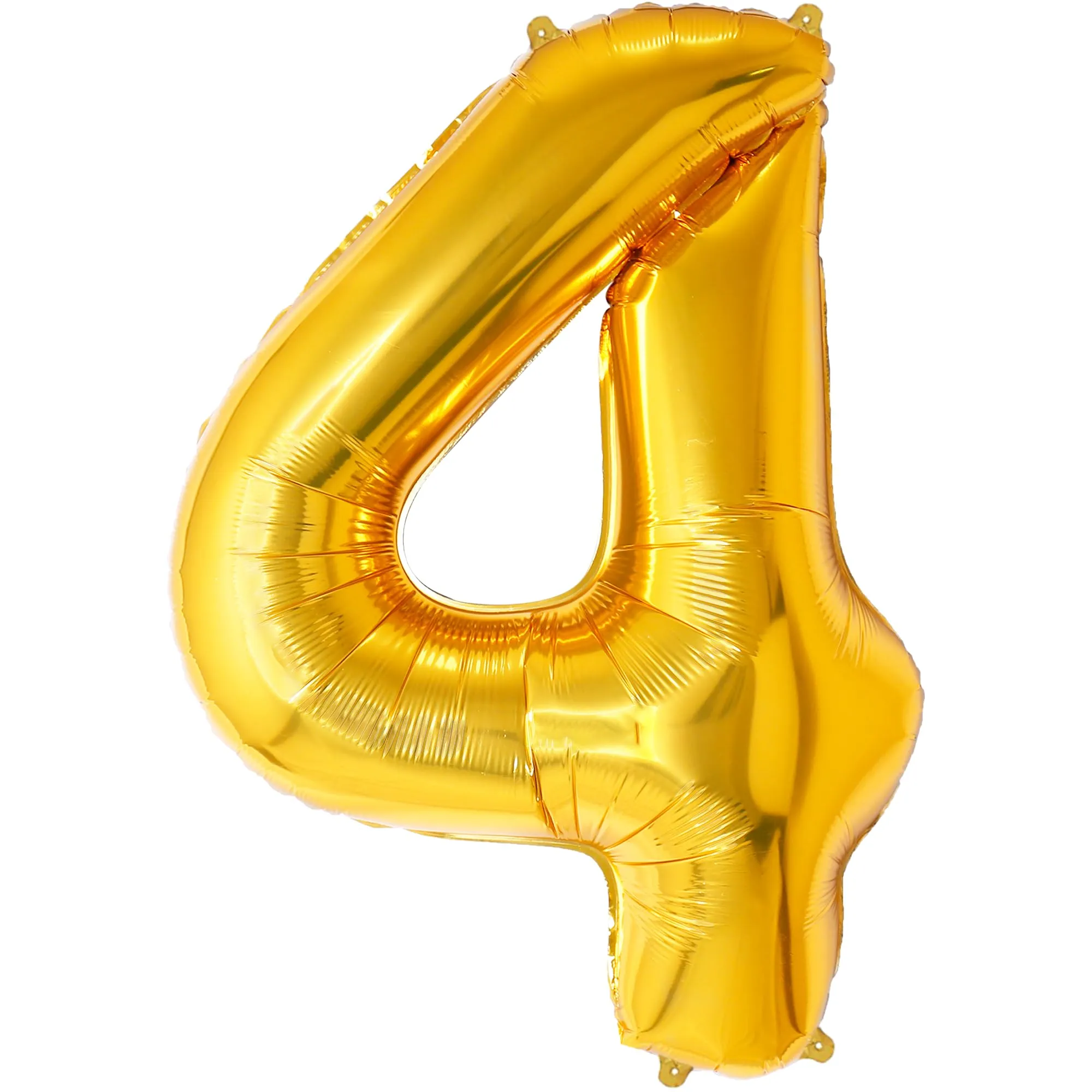 FUNFEST Palloncino Numero 4 Oro 100cm - immagine 1