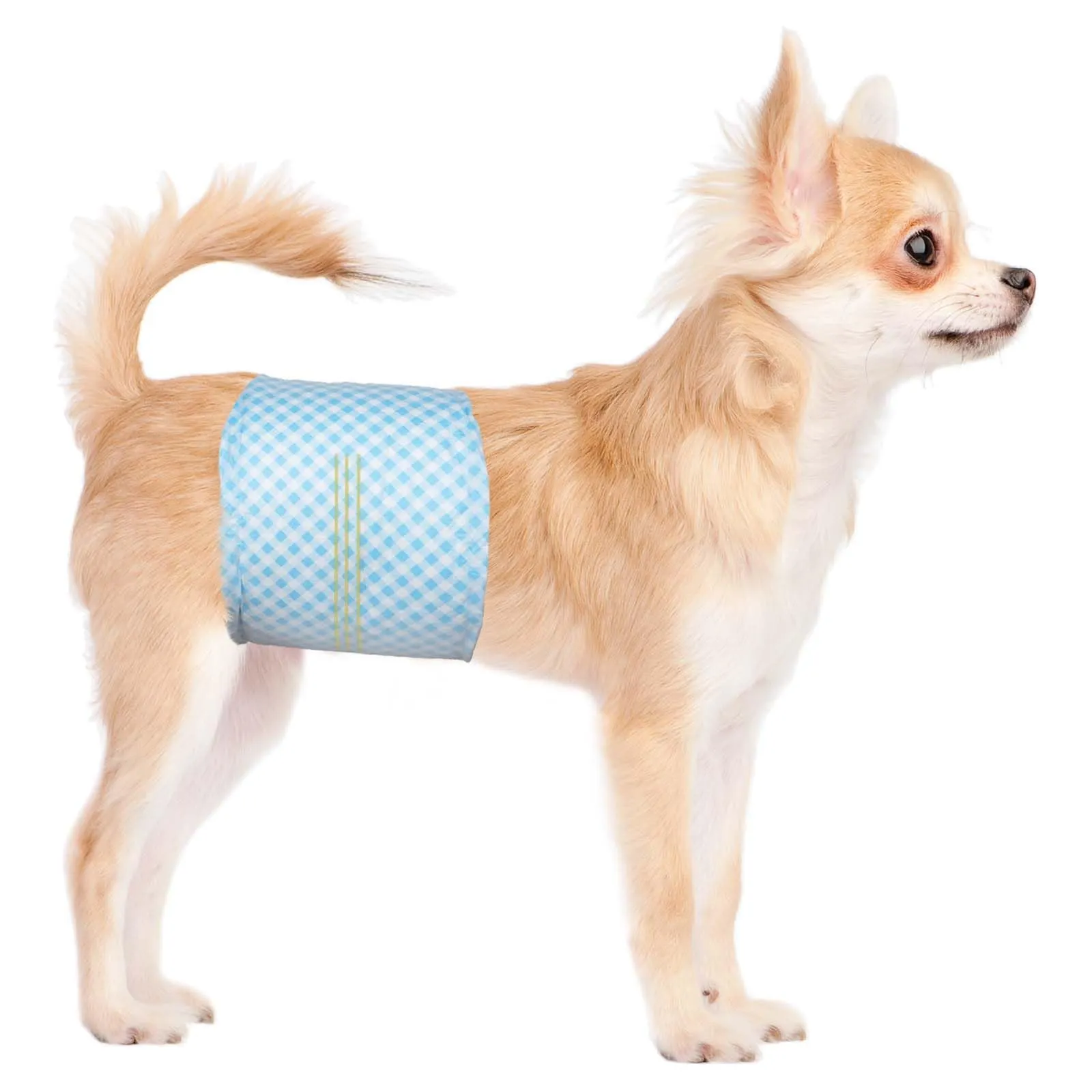 Flying Paws Bande per pancia usa e getta per cani maschi, con indicatore di umidità, super assorbenti, morbidi, pannolini per cani maschili (L, 20) - immagine 1