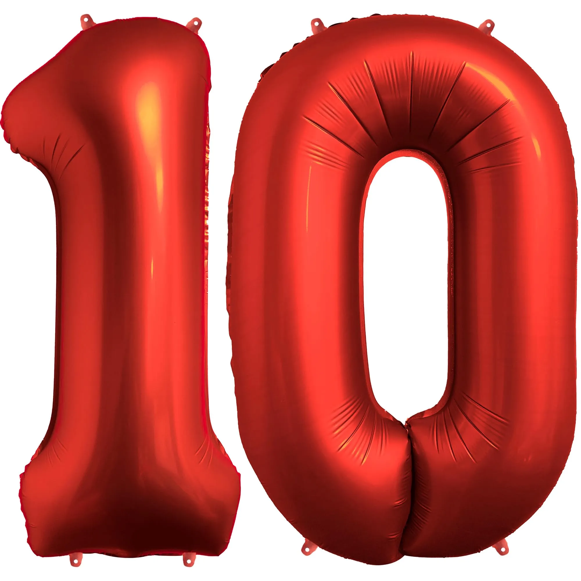 FUNFEST Palloncini 10° Compleanno Rosso Cromo 100cm - immagine 1