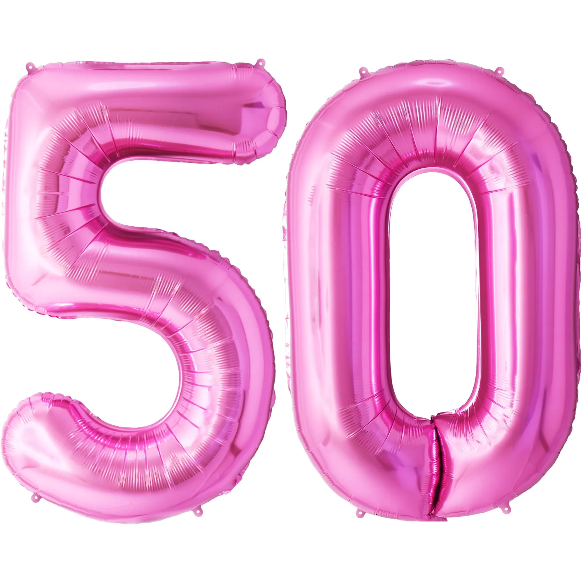 FUNFEST Palloncini 50° Compleanno Rosa Giganti 100cm - immagine 1