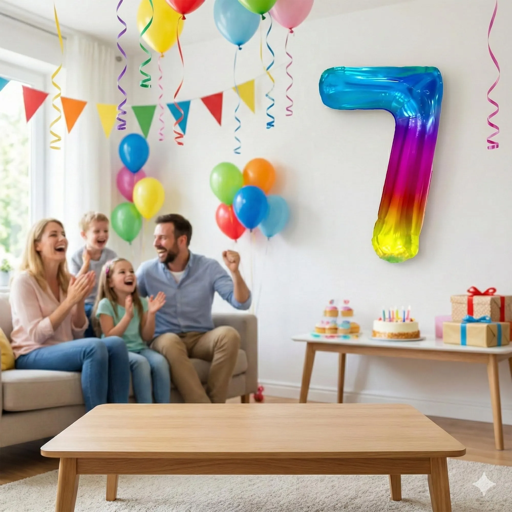 FUNFEST Palloncini 50° Compleanno Arcobaleno Giganti 100cm - immagine 5