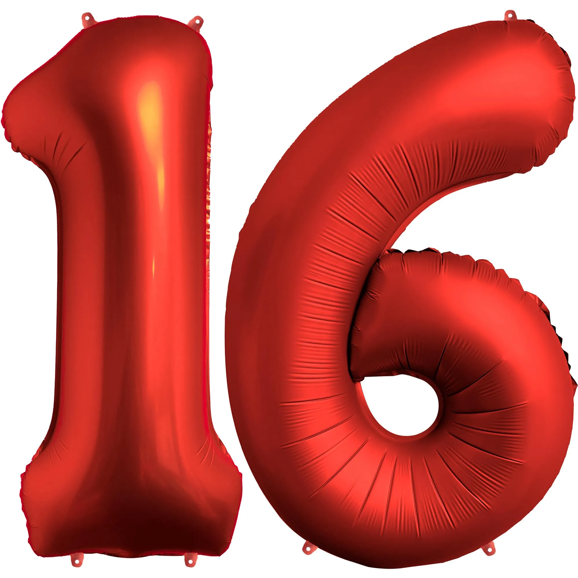 FUNFEST Palloncini 16 o 61 Anni Rosso Chromo 100cm - immagine 1
