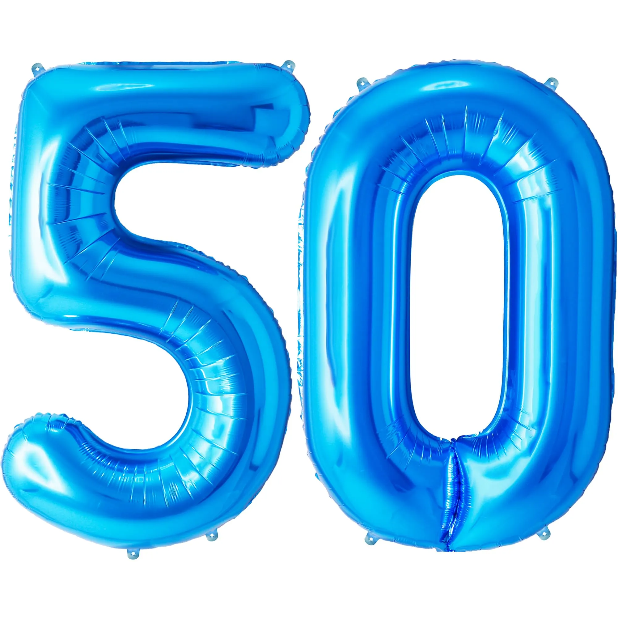 FUNFEST Palloncini 50° Compleanno Blu Giganti 100cm - immagine 1
