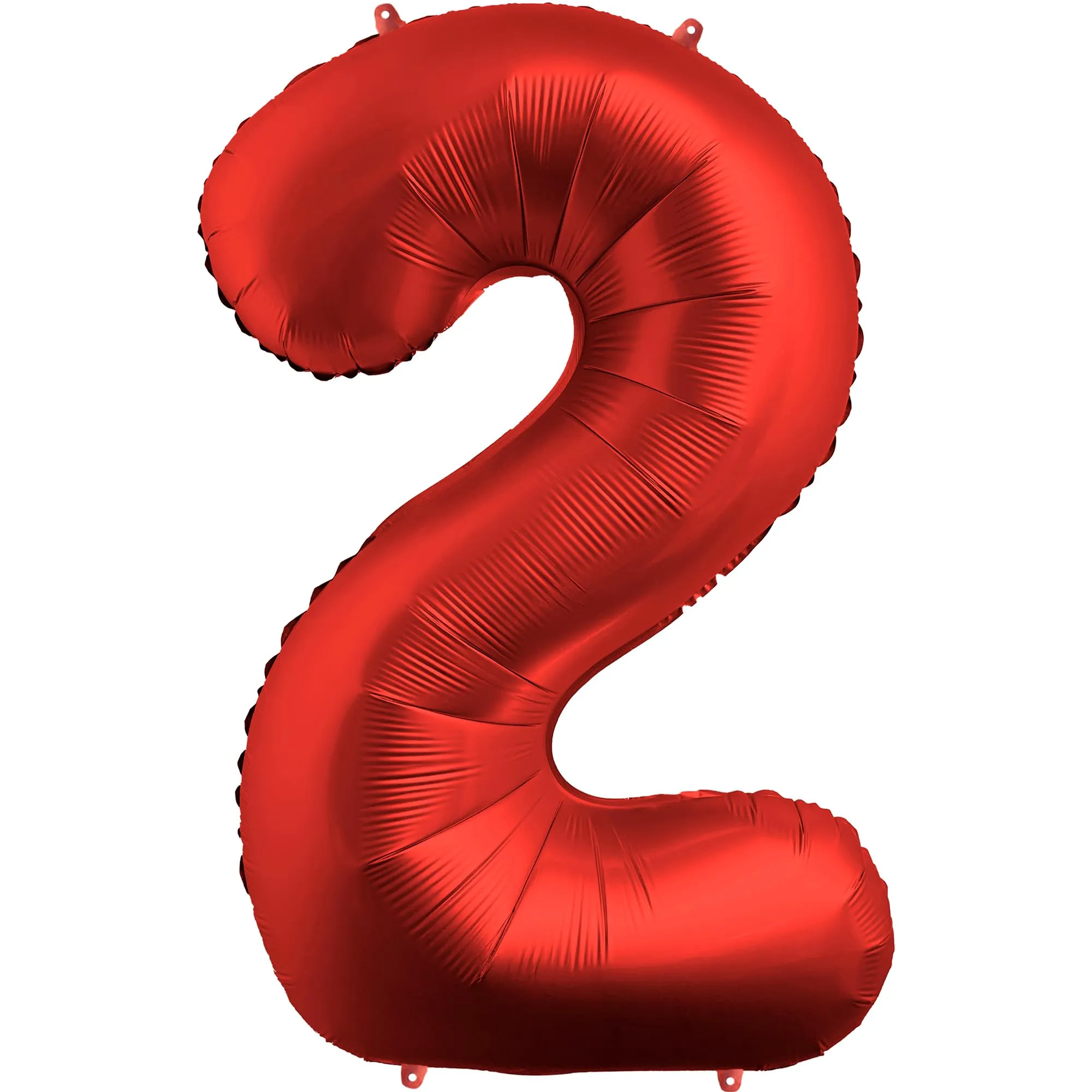 FUNFEST Palloncino Numero 2 Rosso Cromo 100cm - immagine 1