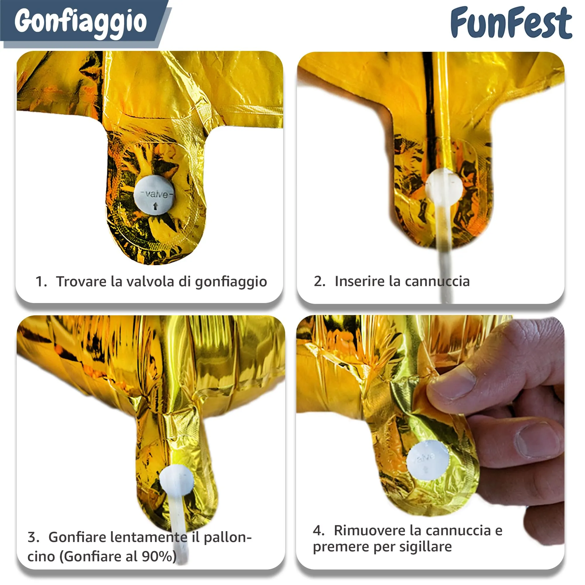 FUNFEST Palloncini 30° Compleanno Argento Giganti 100cm - immagine 4