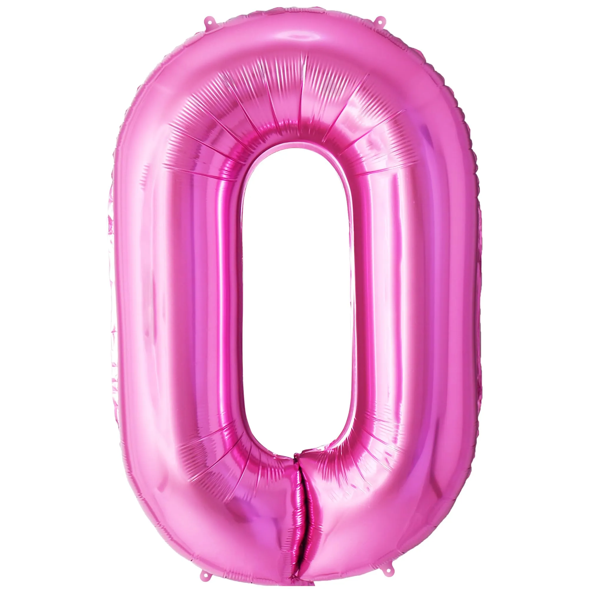 FUNFEST Palloncino Numero 0 Oro Rosa/Pink 100cm - immagine 1
