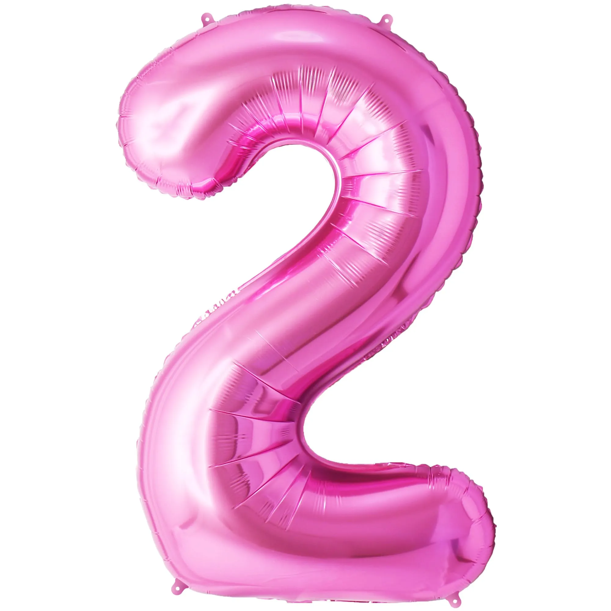FUNFEST Palloncino Numero 2 Oro Rosa/Pink 100cm - immagine 1