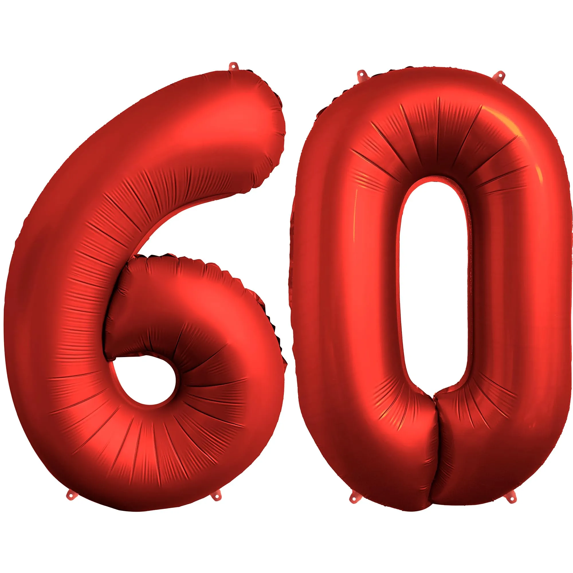 FUNFEST Palloncini 60° Compleanno Rosso – Numeri 6 e 0 Giganti (100cm) - immagine 1
