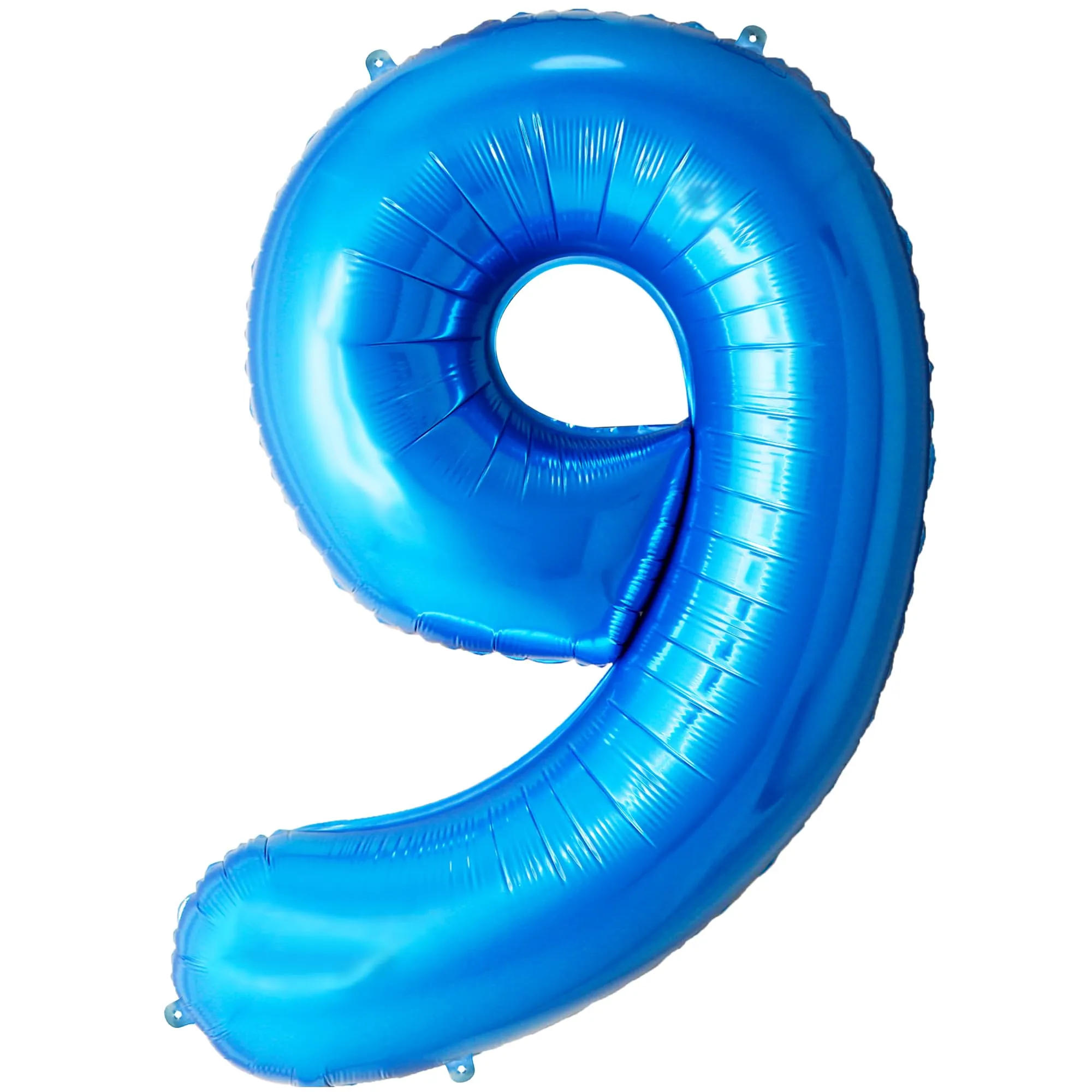 FUNFEST Palloncino Numero 9 Blu 100cm – Decorazione Compleanno Ragazzo – Elio o Aria - immagine 1