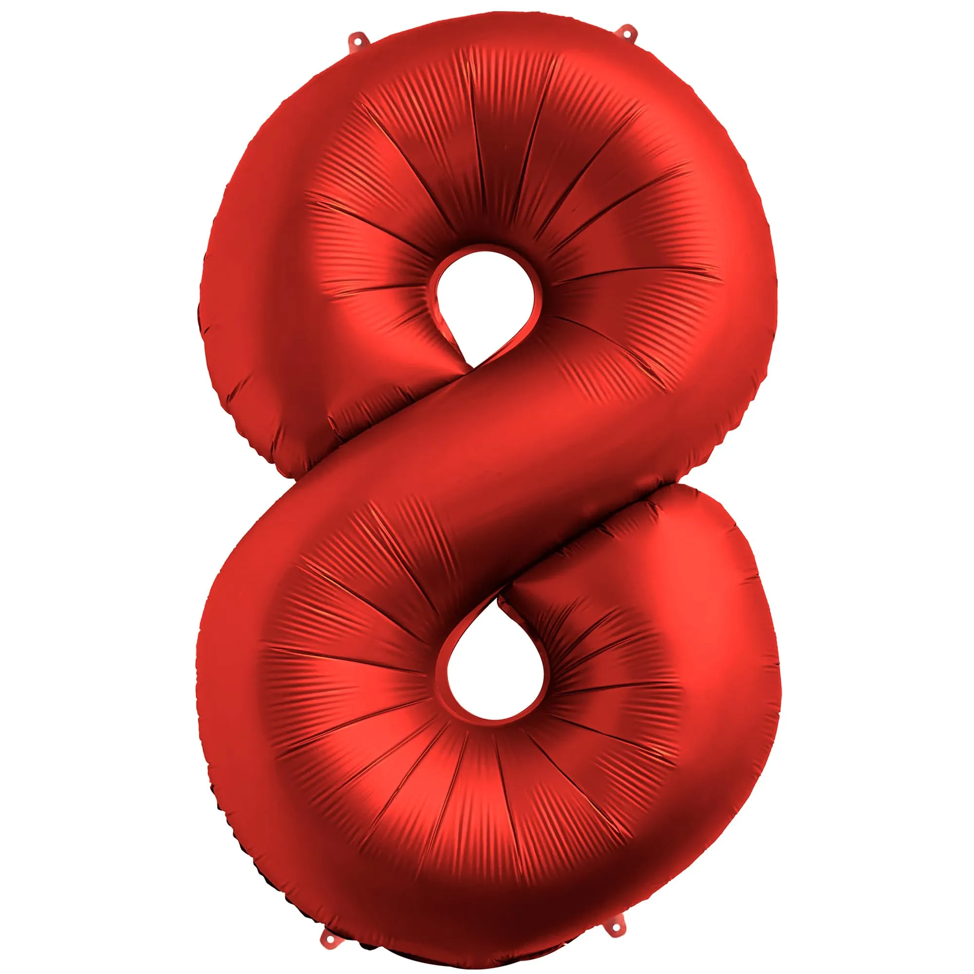 FUNFEST Palloncino Numero 8 Rosso 100cm – Decorazione Compleanno Radiosa – Elio o Aria - immagine 1