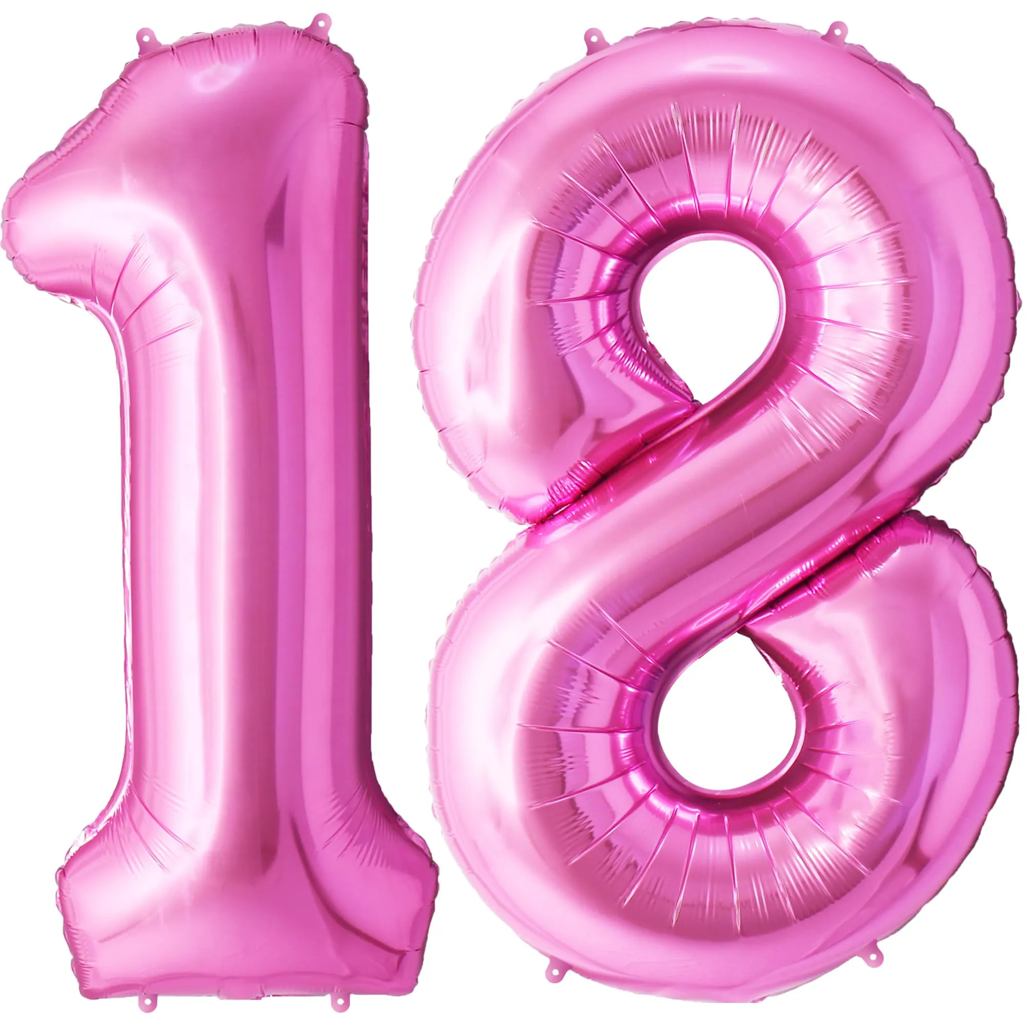 FUNFEST Palloncini 18 o 81 Anni Rosa Giganti 100cm - immagine 1