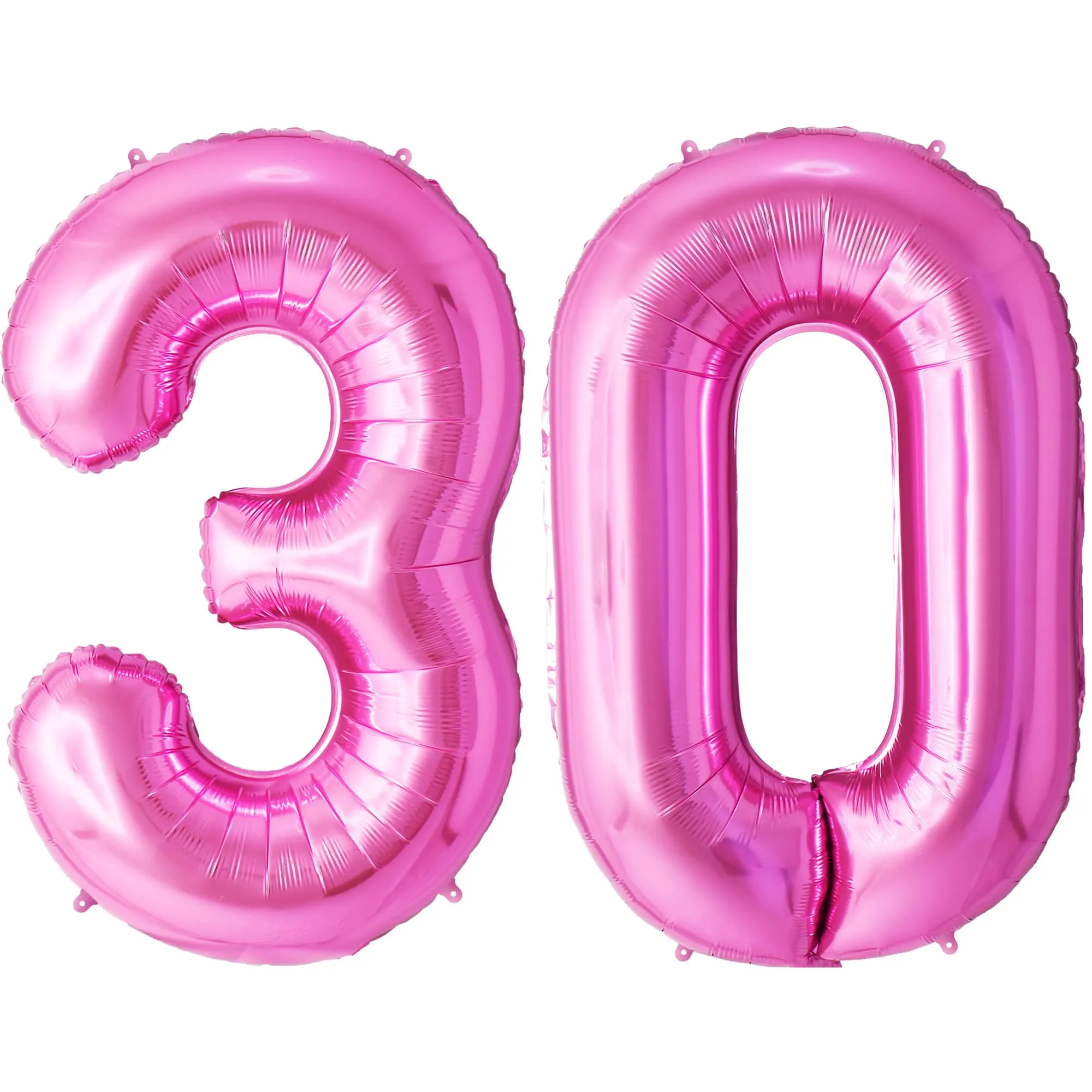 FUNFEST Palloncini 30° Compleanno Rosa Giganti 100cm - immagine 1