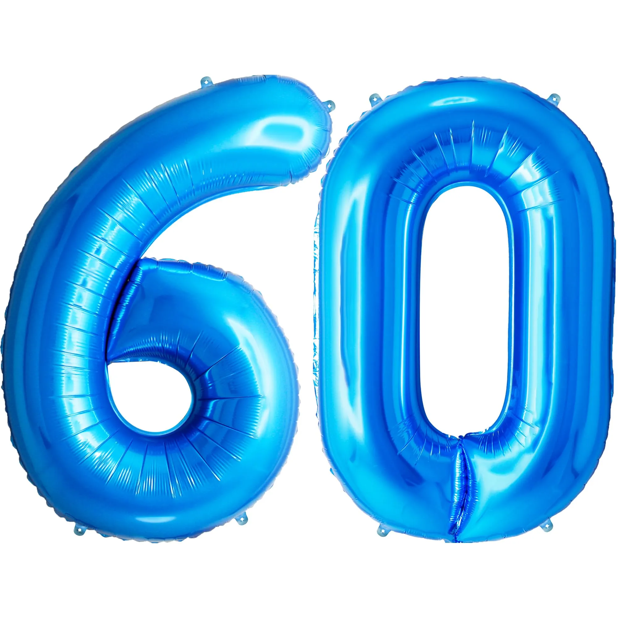 FUNFEST Palloncini 60° Compleanno Blu Giganti 100cm - immagine 1