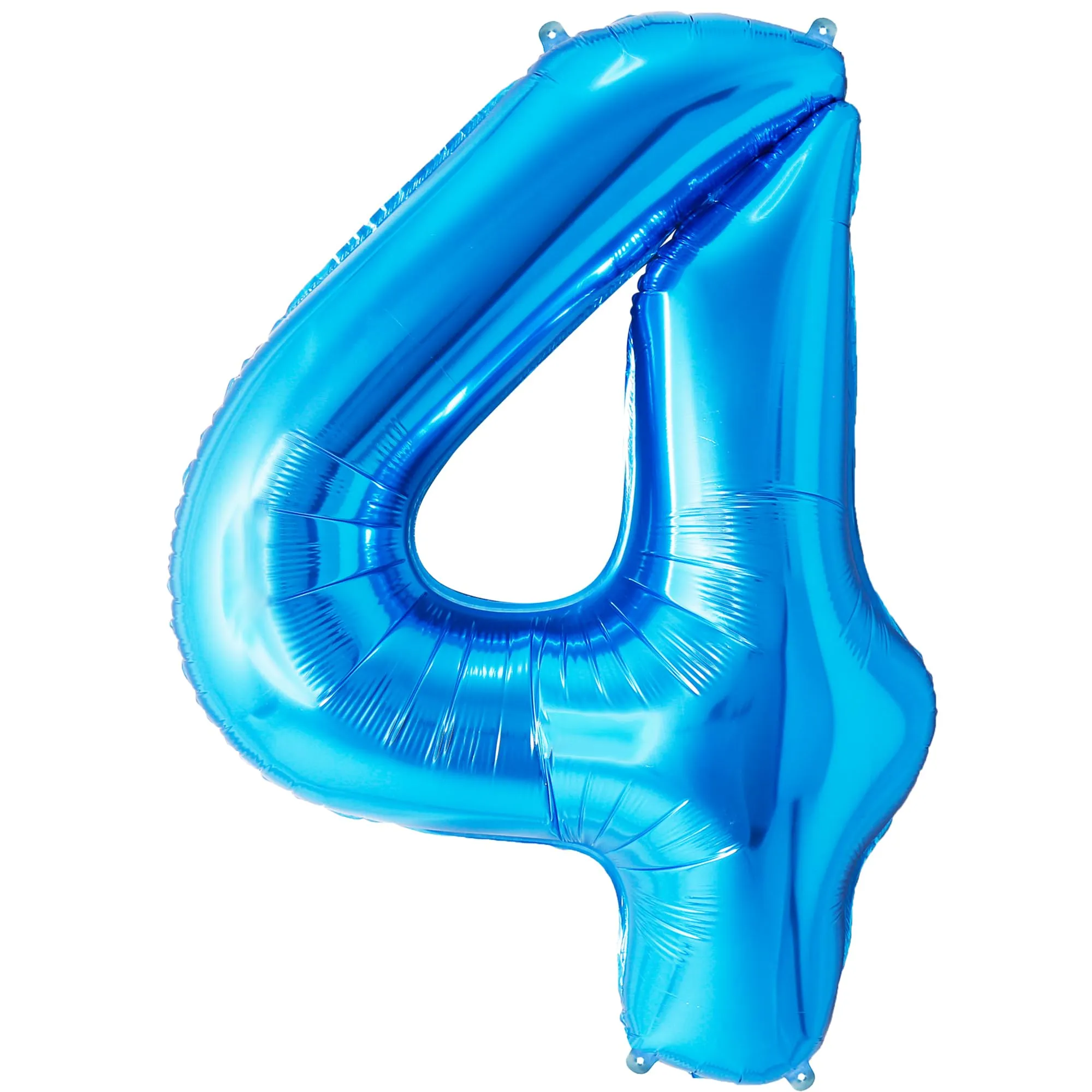 FUNFEST Palloncino Numero 4 Blu Lucido 100cm - immagine 1