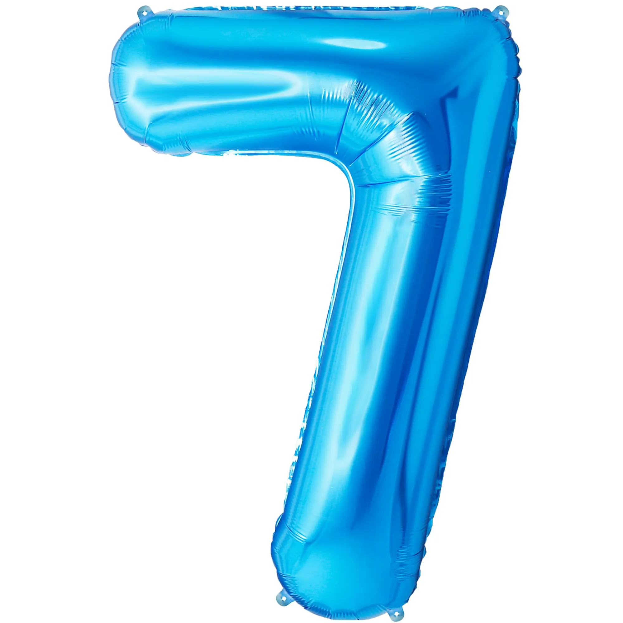 FUNFEST Palloncino Numero 7 Blu 100cm – Decorazione Compleanno Ragazzo – Elio o Aria - immagine 1