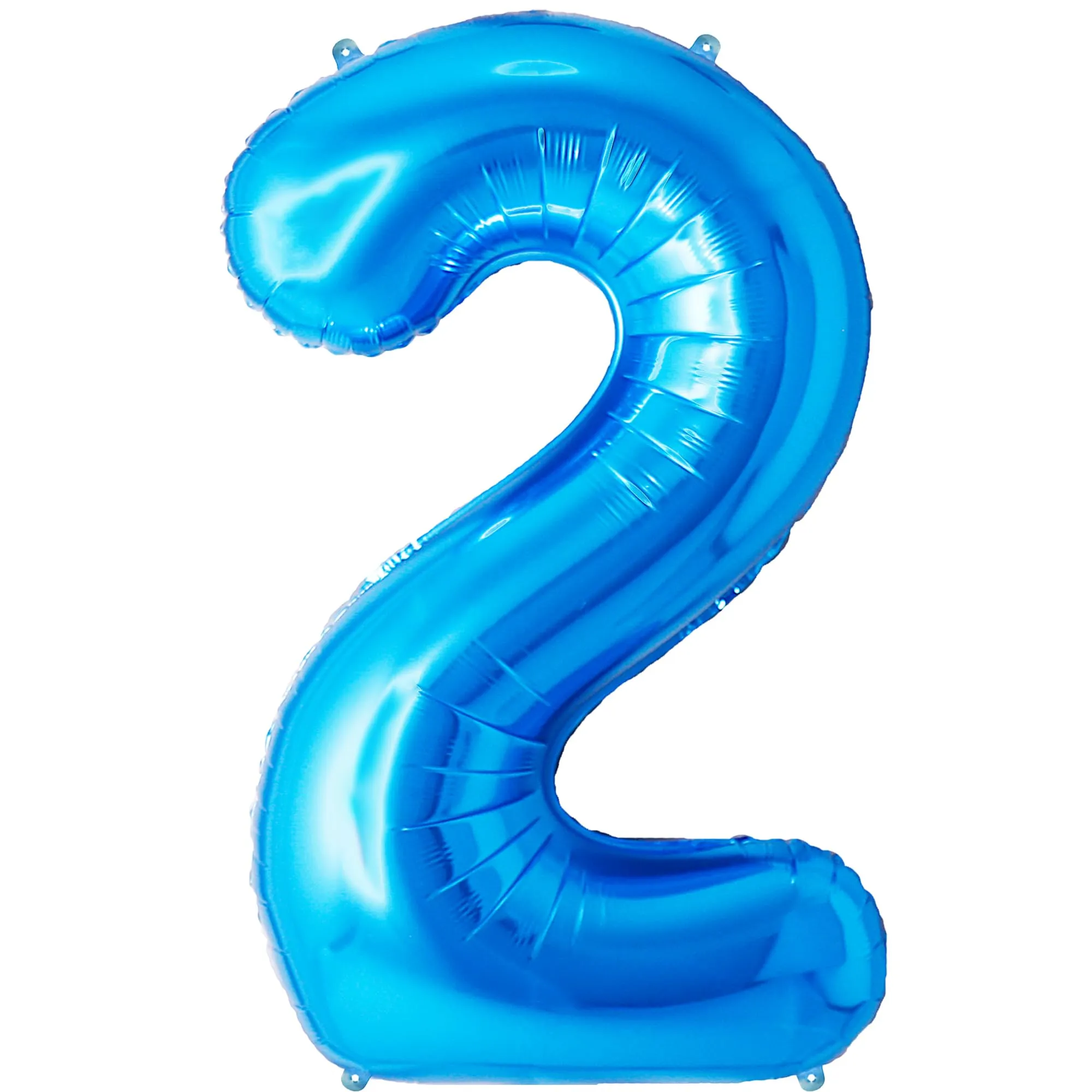 FUNFEST Palloncino Numero 2 Blu Lucido 100cm - immagine 1