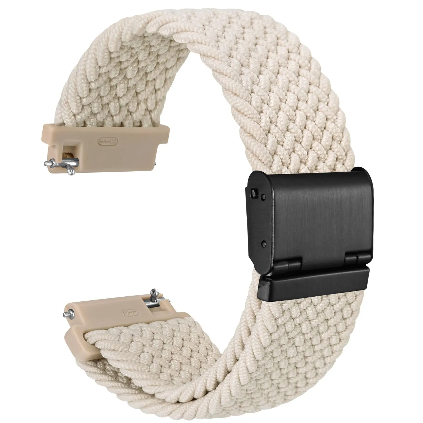 WOCCI 16mm Intrecciato Nylon Cinturino per Orologio da Uomo e da Donna, Regolabile Fibbia Nera (Galassia) - immagine 1