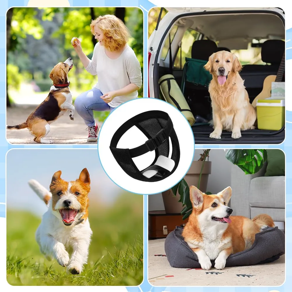 Aomig Lavabili Pannolini per Cani Femmina, Pannolini Cane Riutilizzabili, Pannolino Mutande Mestruali Cane, Pantaloni Mestruali Igienici per Cani di Piccola con 6 Cuscinetti di Ricambio(Nero-XL) - immagine 7