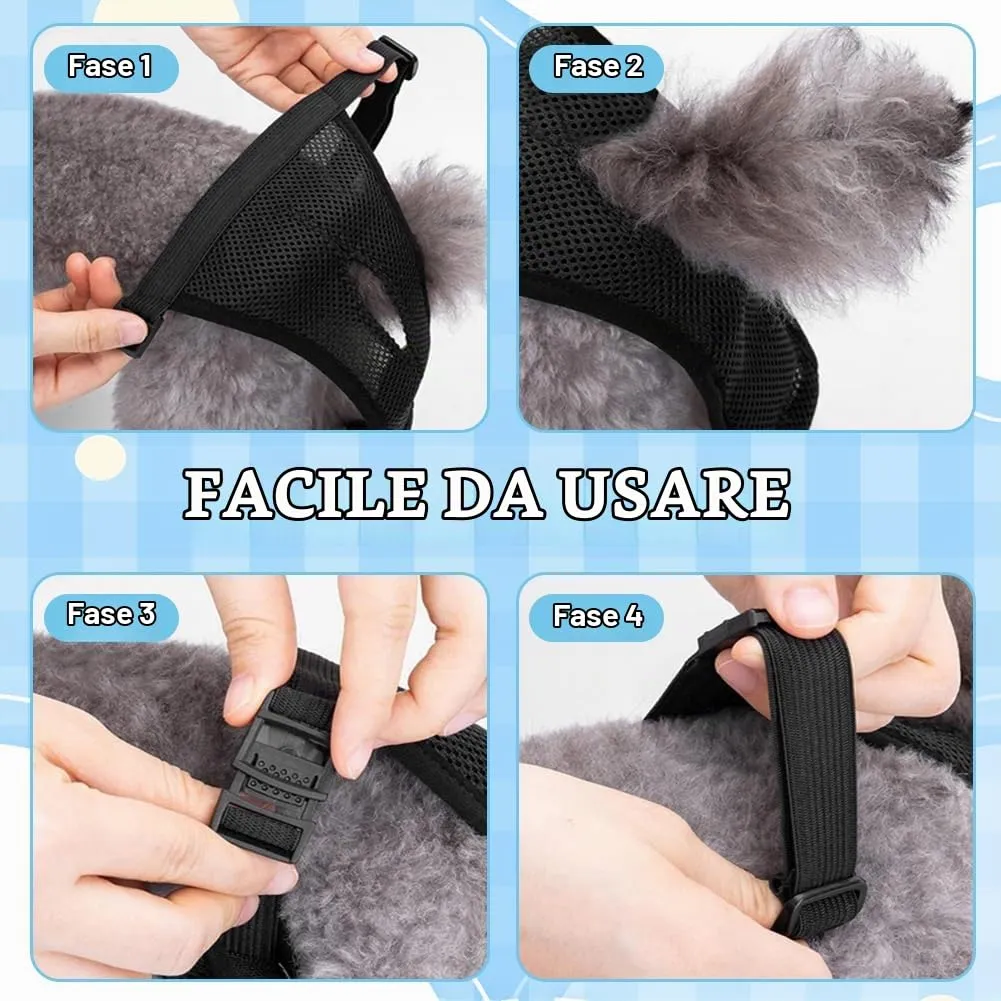 Aomig Lavabili Pannolini per Cani Femmina, Pannolini Cane Riutilizzabili, Pannolino Mutande Mestruali Cane, Pantaloni Mestruali Igienici per Cani di Piccola con 6 Cuscinetti di Ricambio(Nero-M) - immagine 5