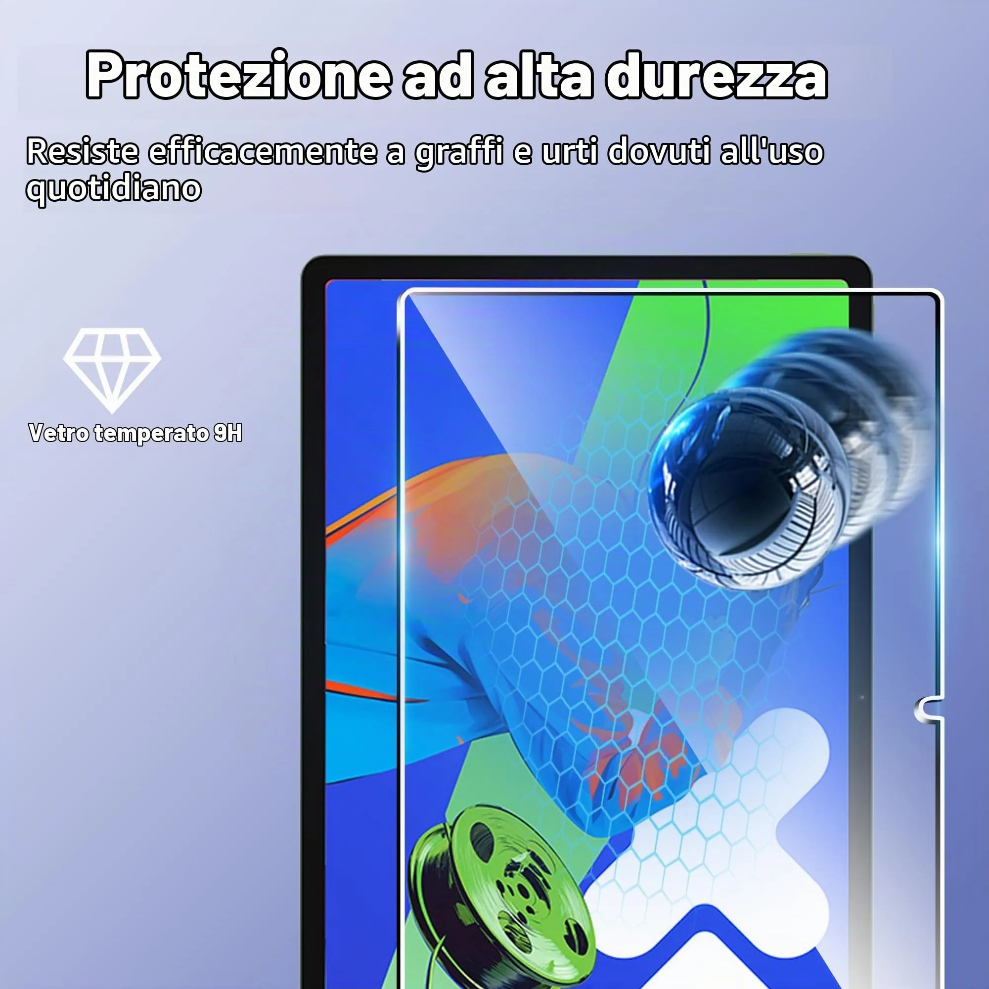 CAUHENYEE Pellicola Protettiva per Lenovo ldea Tab Pro 12.7" 2025/Lenovo Yoga Tab Plus 12.7" 2025 Vetro Temperato, AntiGraffio - immagine 5