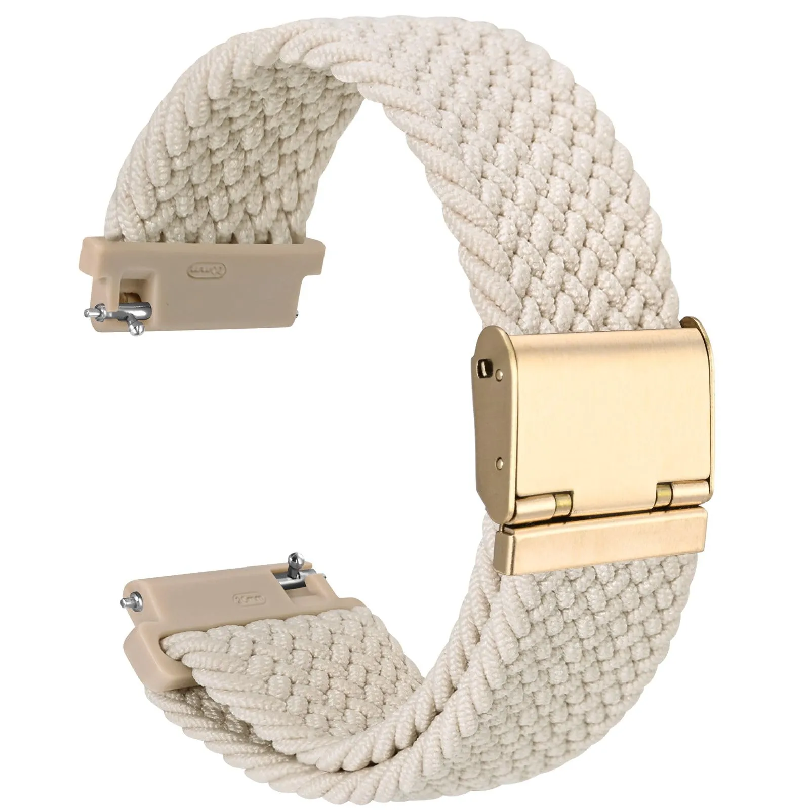 WOCCI 20mm Intrecciato Nylon Cinturino per Orologio da Uomo e da Donna, Regolabile Fibbia Dorata (Galassia) - immagine 1