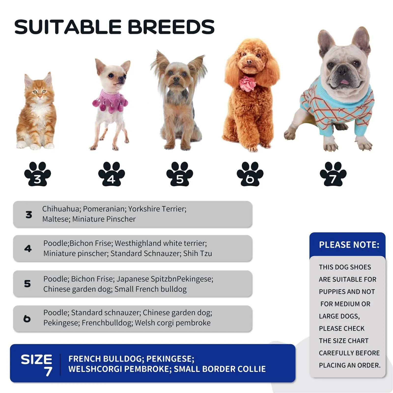 Scarpe impermeabili per cani – 4 pezzi Paw Protector, antiscivolo con cinghie riflettenti per piccole e - immagine 3