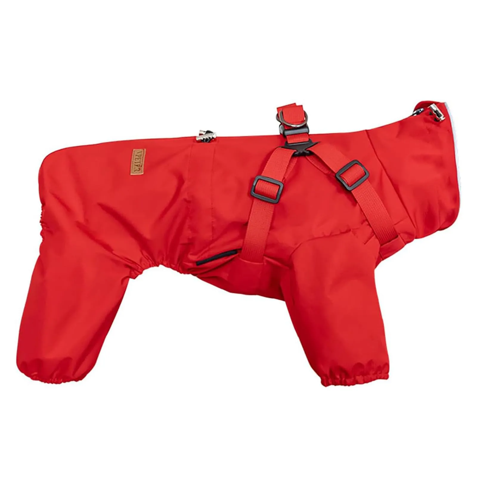 BT Bear Impermeabile con Pettorina per Cani, Giacca Regolabile a 4 Zampe per Cani con Pettorina Tuta Riflettente Impermeabile per Cani di Taglia Piccola e Media, Rosso XL - immagine 9