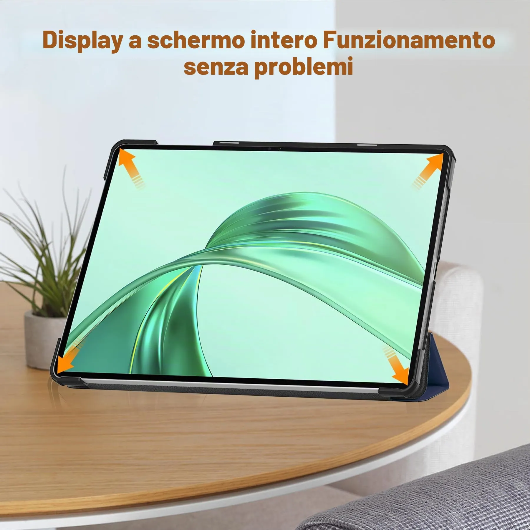 idudao Custodia rigido per 11" Honor Pad X8a X8b, Folio Cover Case per Tablet 11 Pollici X8a(2024) X8b(2026), Blu Drak - immagine 3