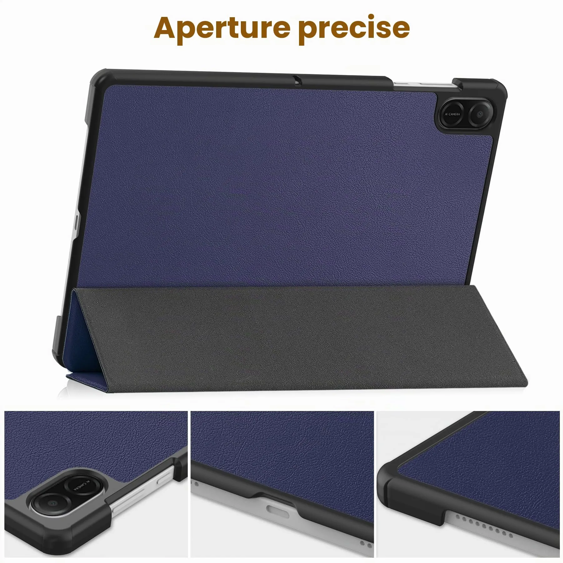 idudao Custodia rigido per 11" Honor Pad X8a X8b, Folio Cover Case per Tablet 11 Pollici X8a(2024) X8b(2026), Blu Drak - immagine 4