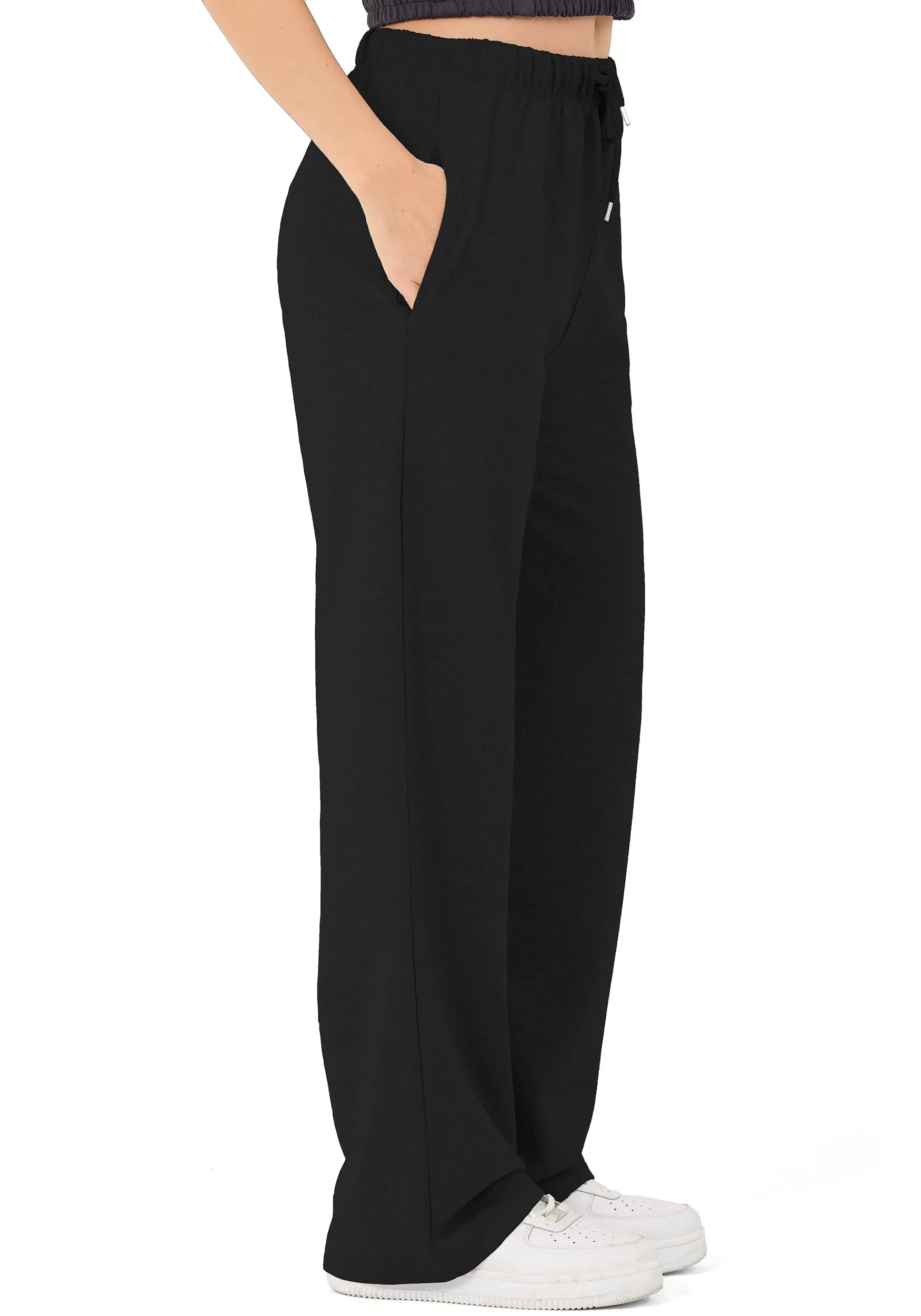 ROSS CAMP Pantaloni Tuta Donna Cotone – Pantaloni Sportivi Gamba Larga - immagine 1