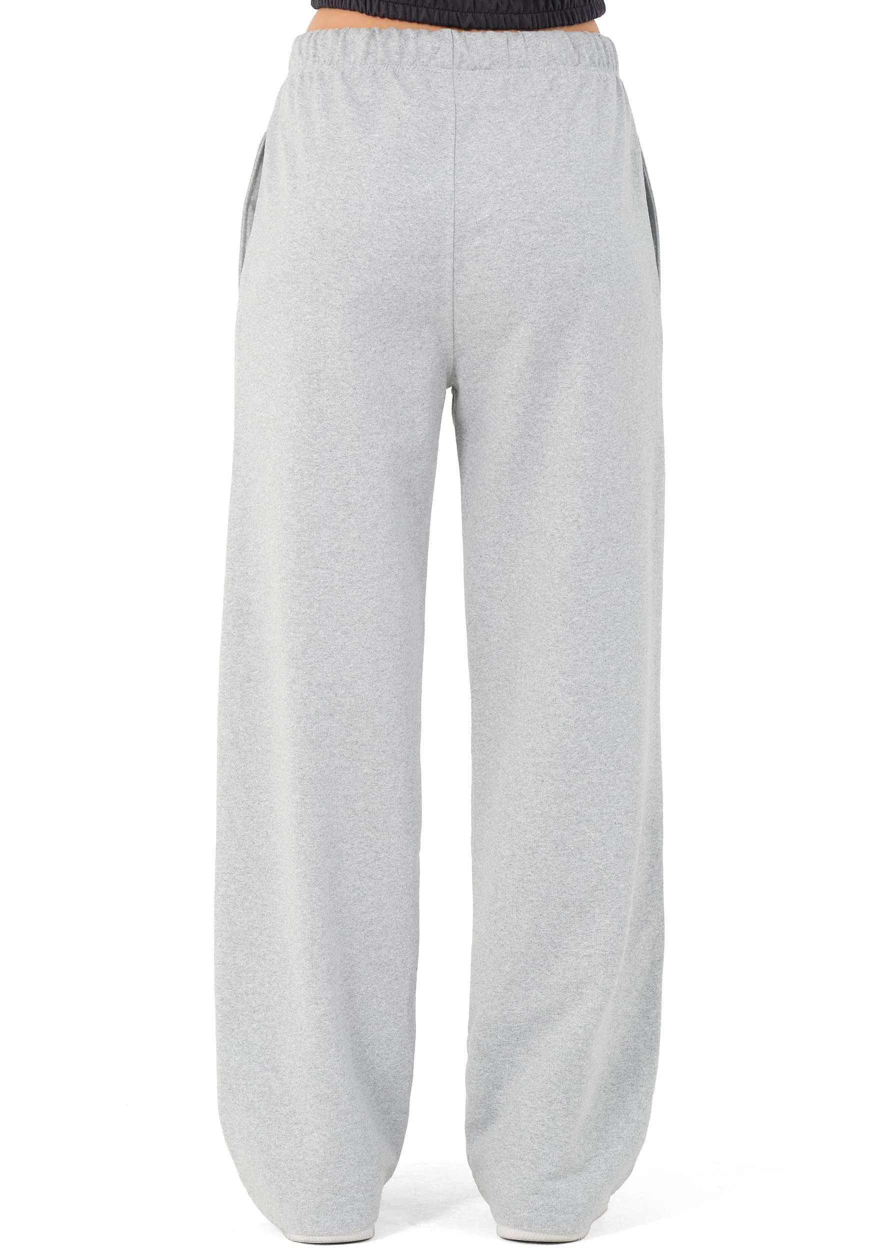 ROSS CAMP Pantaloni Tuta Donna Cotone – Pantaloni Sportivi Gamba Larga - immagine 7