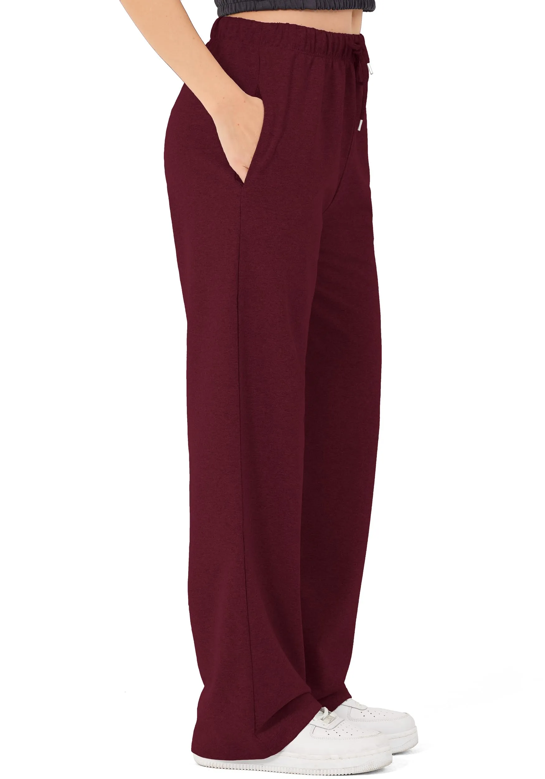 ROSS CAMP Pantaloni Tuta Donna Cotone – Pantaloni Sportivi Gamba Larga - immagine 1
