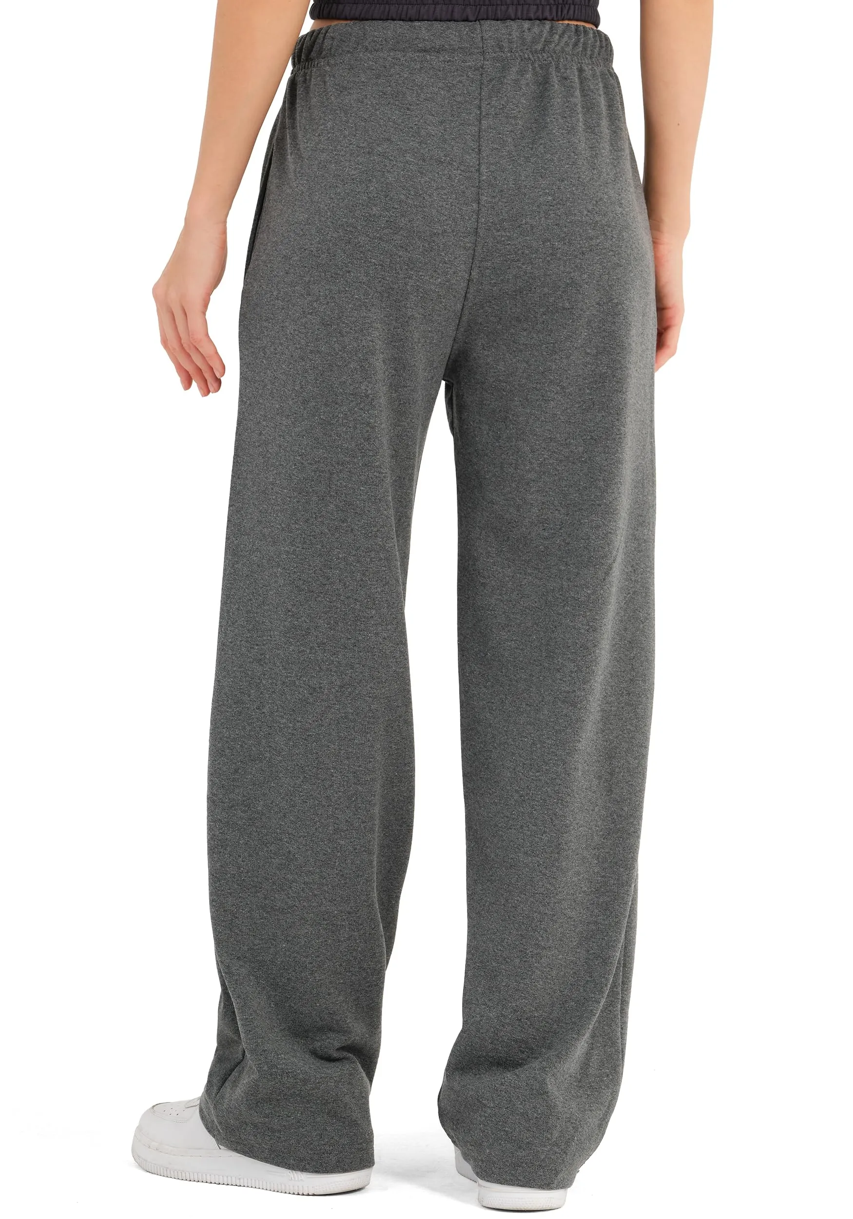 ROSS CAMP Pantaloni Tuta Donna Cotone – Pantaloni Sportivi Gamba Larga - immagine 3