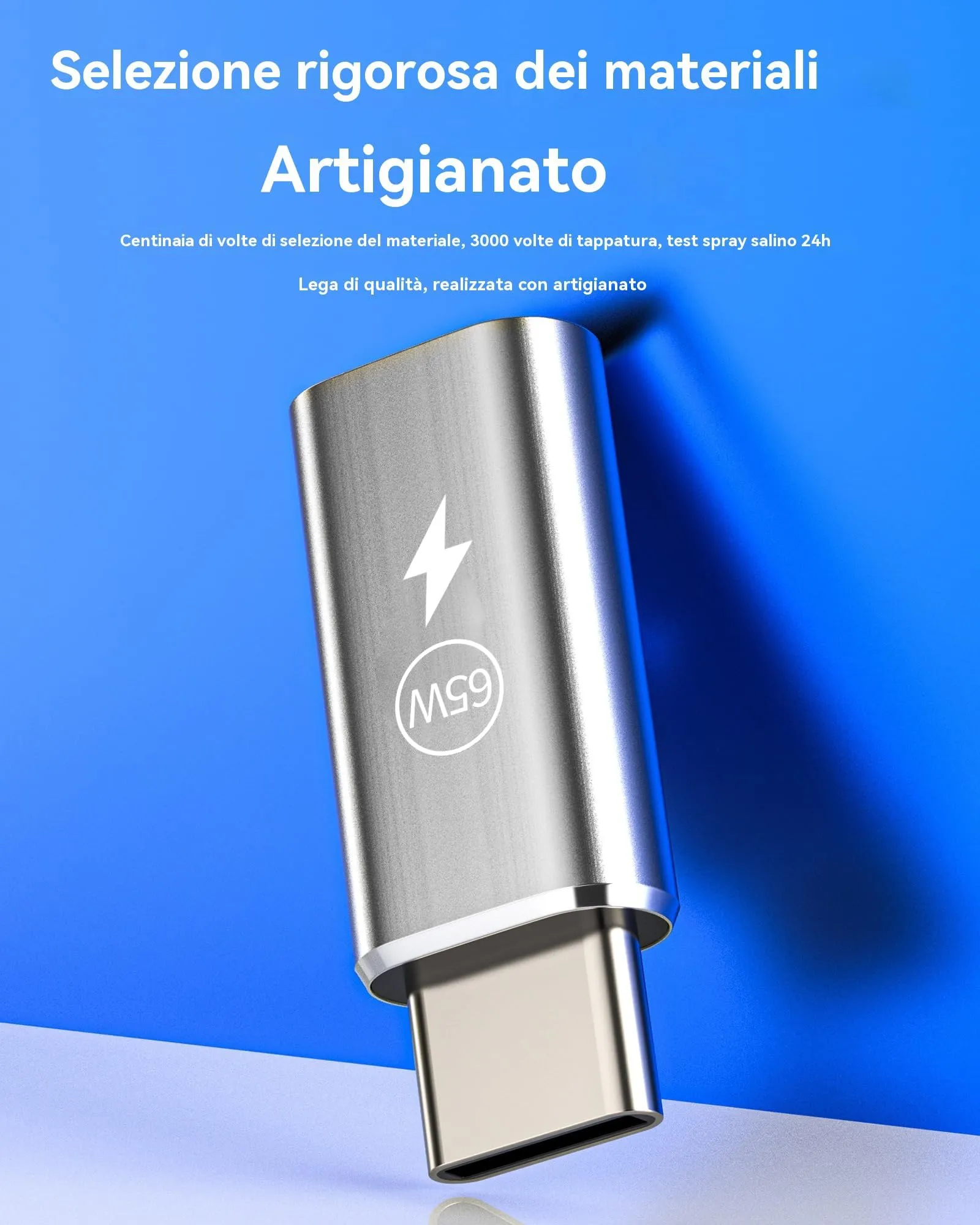 65W Adattatore da Per Lightning Femmina a USB C Maschio (3Pack)per iPhone 16 15 Pro Max per Apple per iPad Air compatibile per Samsung Ricarica Tipo C Adattatori Caricabatterie Accessori Convertitore - immagine 5