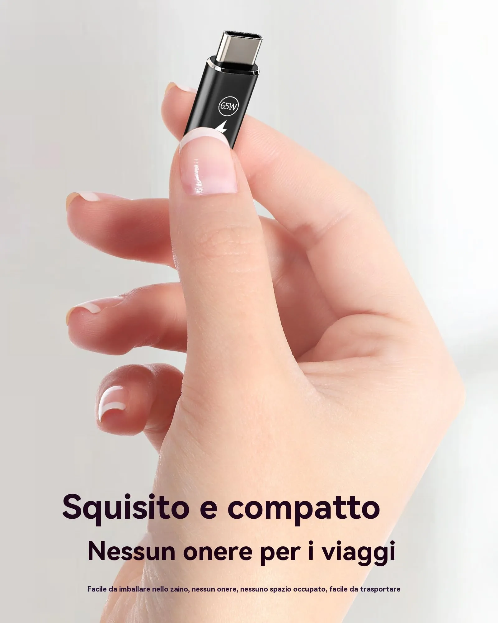 65W Adattatore da Per Lightning Femmina a USB C Maschio Caricabatterie Adattatori (3 Pack)per Apple per iPhone 16 15 Pro Max per iPad Air compatibile per Samsung Ricarica Tipo C Accessori Convertitore - immagine 7
