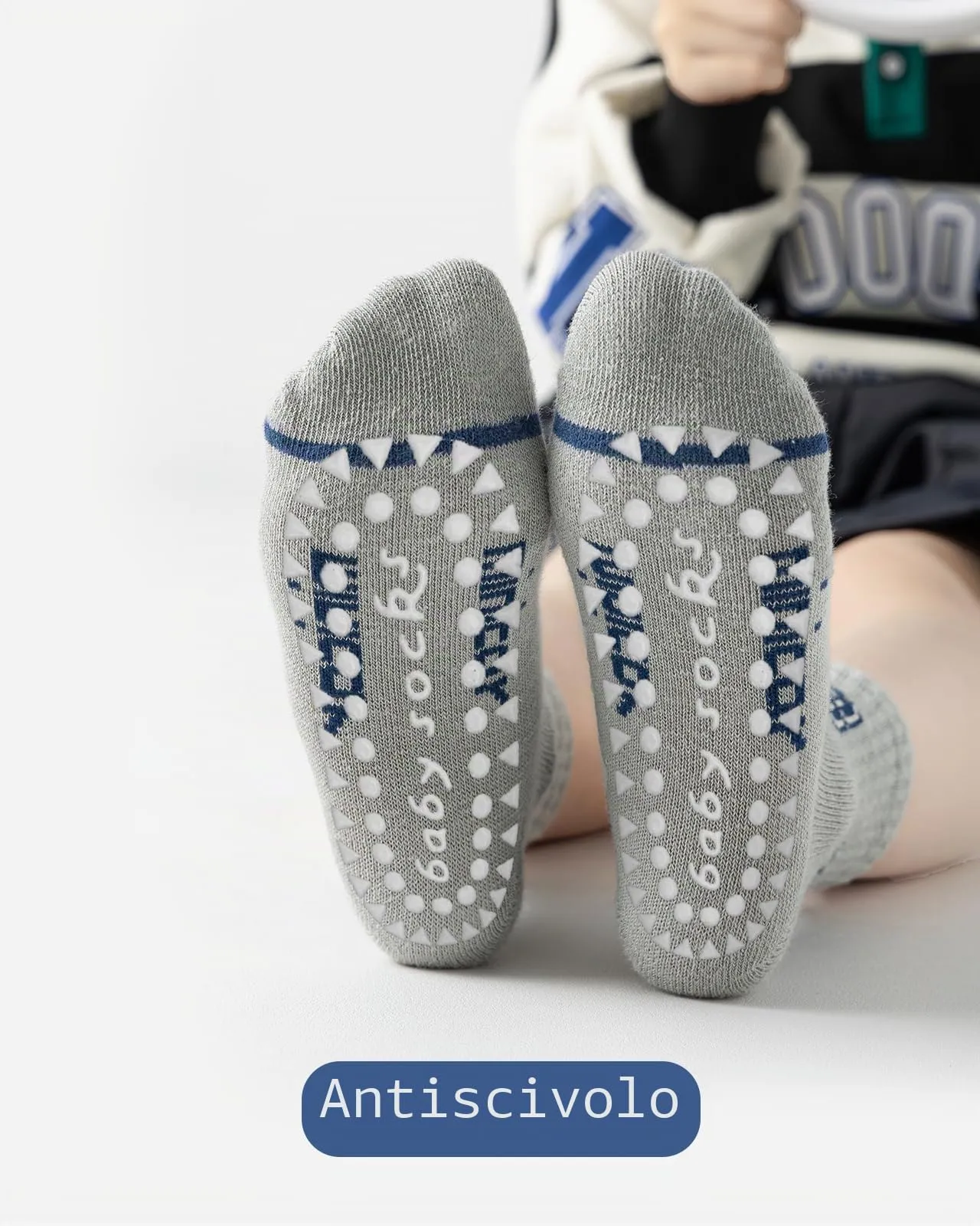 Kyopp 5 Paia Calzini per Bambini e Ragazze e Ragazzi Divertenti Calzini Animali in Cotone Unisex per Crew Socks 21-37 - immagine 9