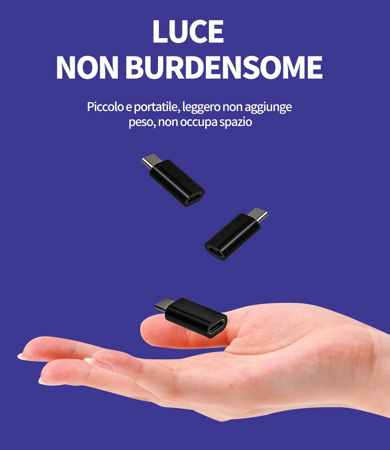 Adattatore ricarica per Lightning femmina a USB C maschio(3pack)per Apple cavo per iPhone 16 15 type c jack adattatori connettore per ipad spinotto caricabatterie compatibile per Samsung S24 adaptador - immagine 8