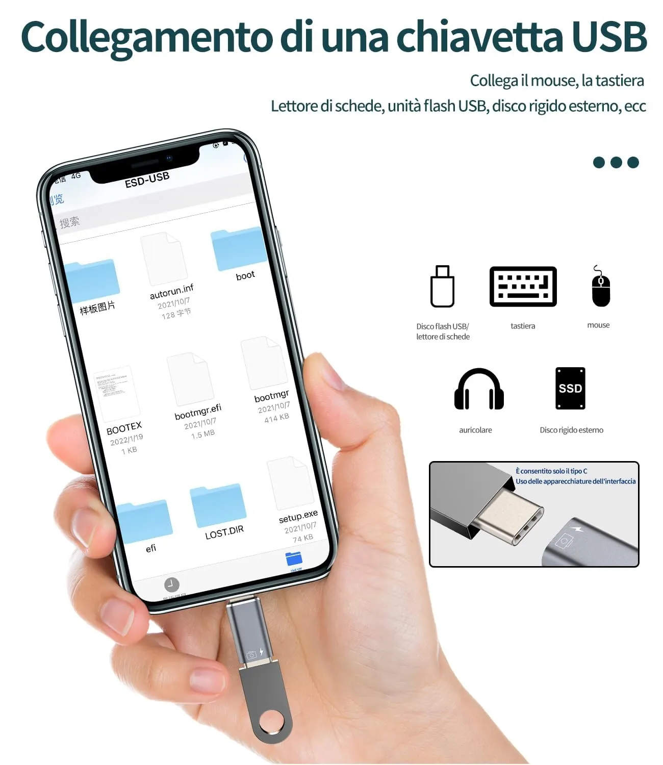 OTG Cuffie Adapter Adattatore USB C Femmina a per Lightning Maschio(2pack)per iPhone 14 pro max per ipad Ricarica Convertitore per Apple MFi Certified Dati Aux Audio Tipo C Carica Cavo Jack Caricatore - immagine 8