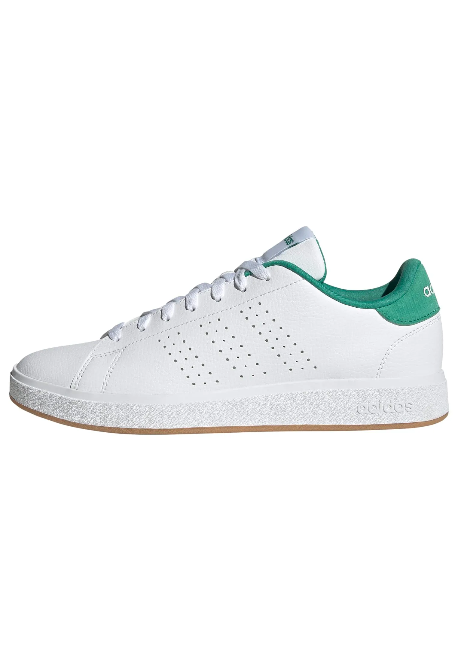 Adidas Uomo Advantage Base 2.0 Shoes, Ftwr White/Ftwr White/Semi Court Green, 36 EU - immagine 1