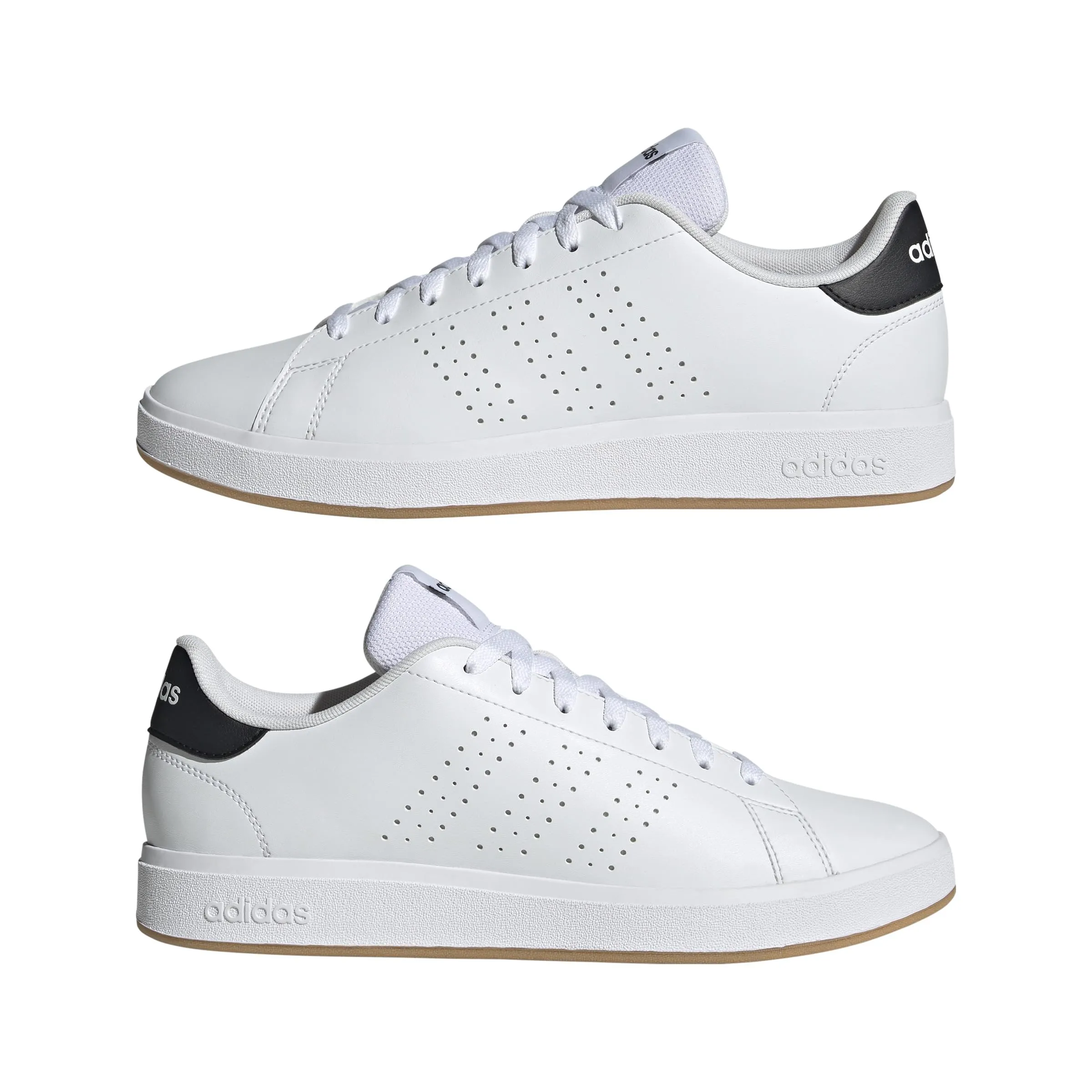Adidas Uomo Advantage Base 2.0 Shoes, Ftwr White/Ftwr White/Core Black, 42 EU - immagine 6