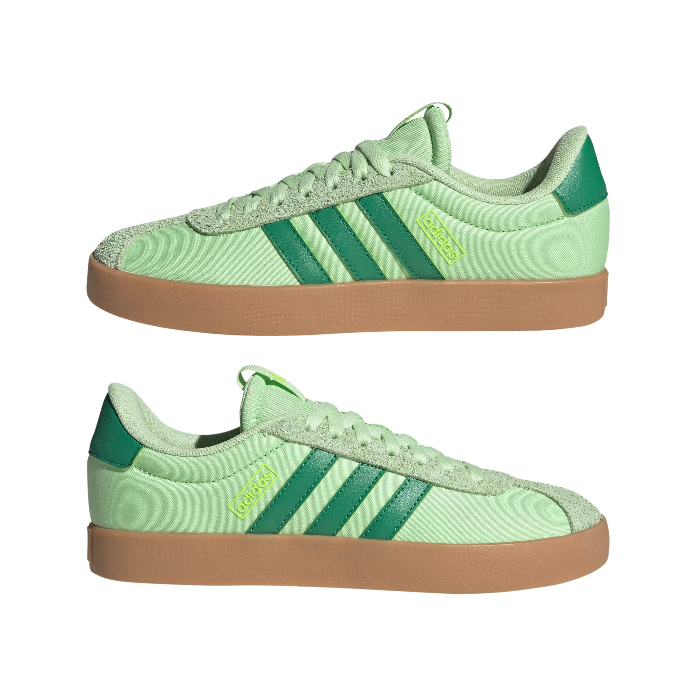 Adidas Donna VL Court 3.0 Shoes, Semi Green Spark/Semi Court Green/Lucid Lemon, 36 2/3 EU - immagine 6