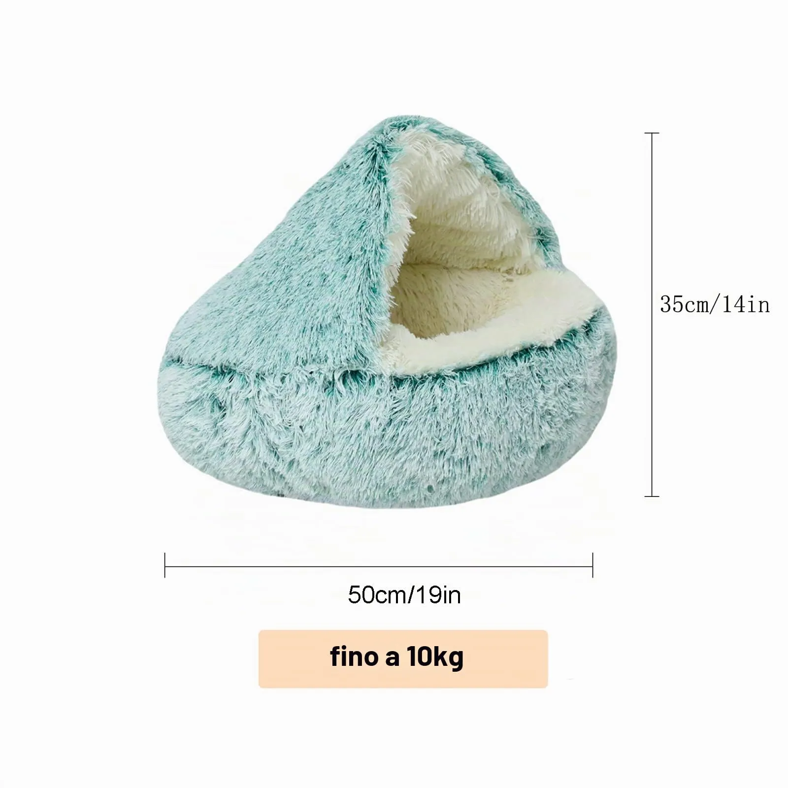 YAGE Cuccia per cani calmante soffice peluche per cani di taglia grande, taglia media, lavabile, anti ansia, letto per gatti di piccola taglia per gatti interni, letto a ciambella autoscaldante - immagine 4